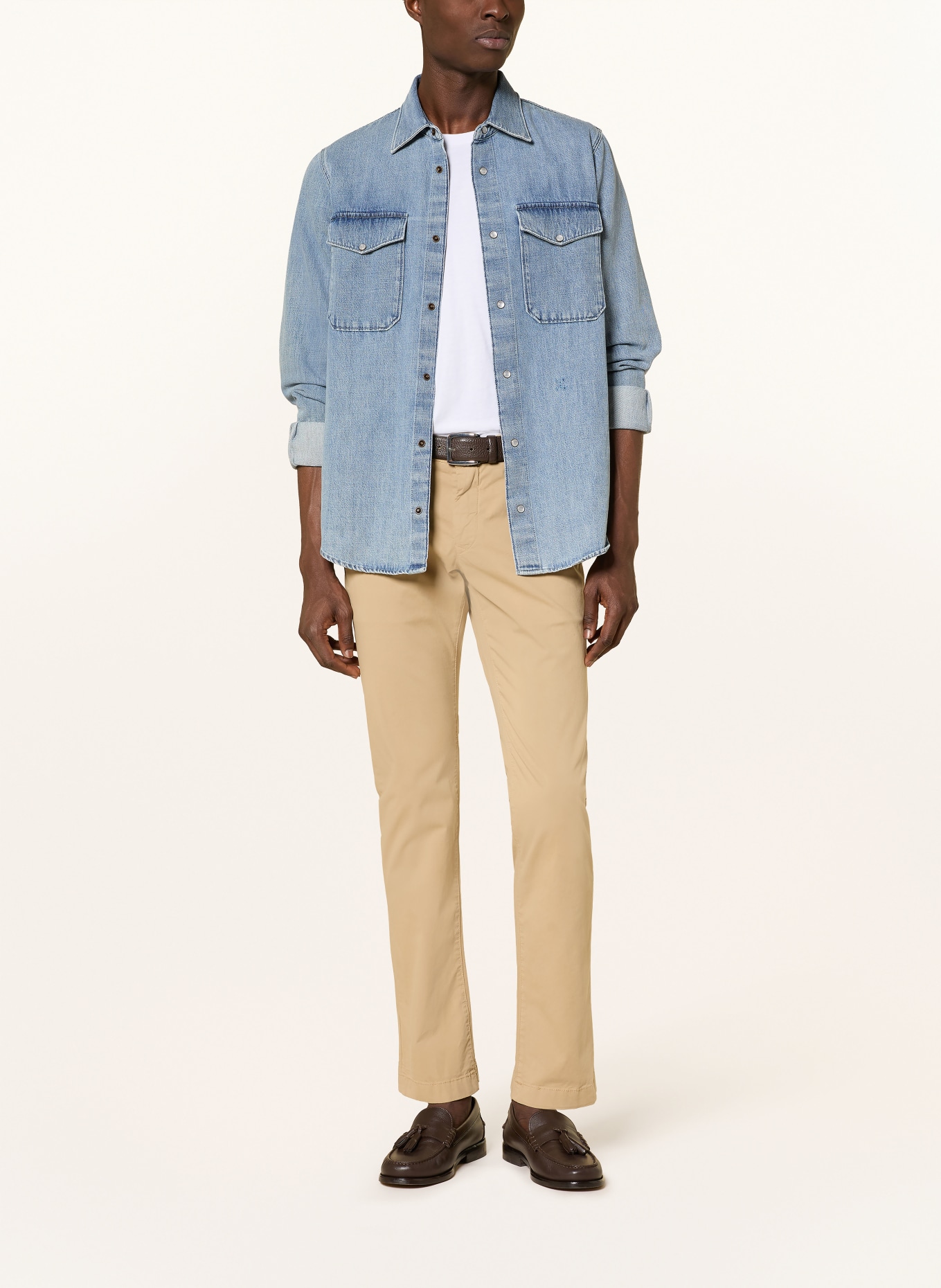 JACOB COHEN Chino BOBBY Slim Fit: BEIGE