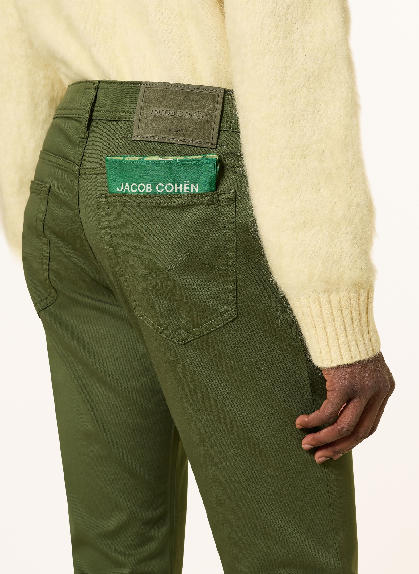 JACOB COHEN Hose BARD Slim Fit: GRÜN