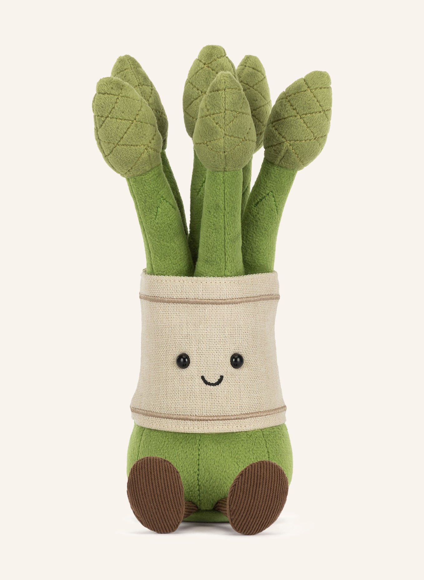 Jellycat Plyšová hračka AMUSEABLES ASPARAGUS: ZELENÁ / KRÉMOVÁ