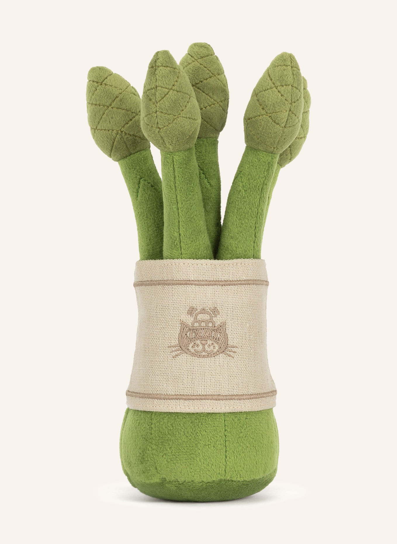 Jellycat Plyšová hračka AMUSEABLES ASPARAGUS: ZELENÁ / KRÉMOVÁ