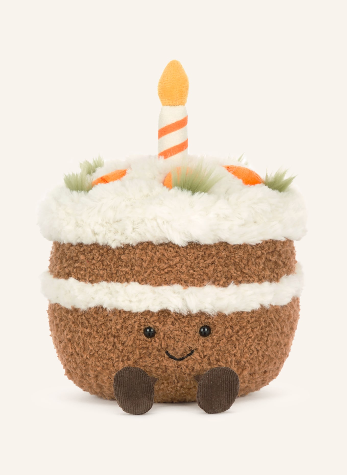 Jellycat Pluszowa zabawka AMUSEABLES CARROT CAKE: BRĄZOWY / KREMOWY / POMARAŃCZOWY