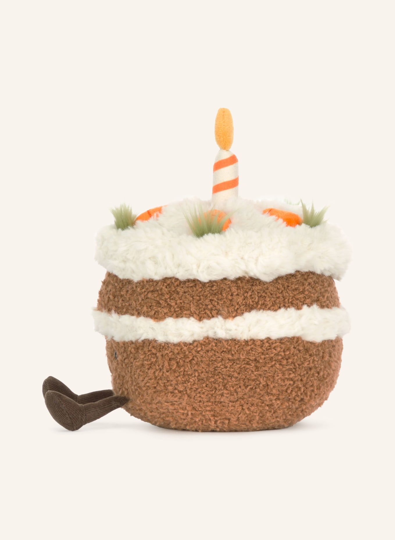 Jellycat Pluszowa zabawka AMUSEABLES CARROT CAKE: BRĄZOWY / KREMOWY / POMARAŃCZOWY