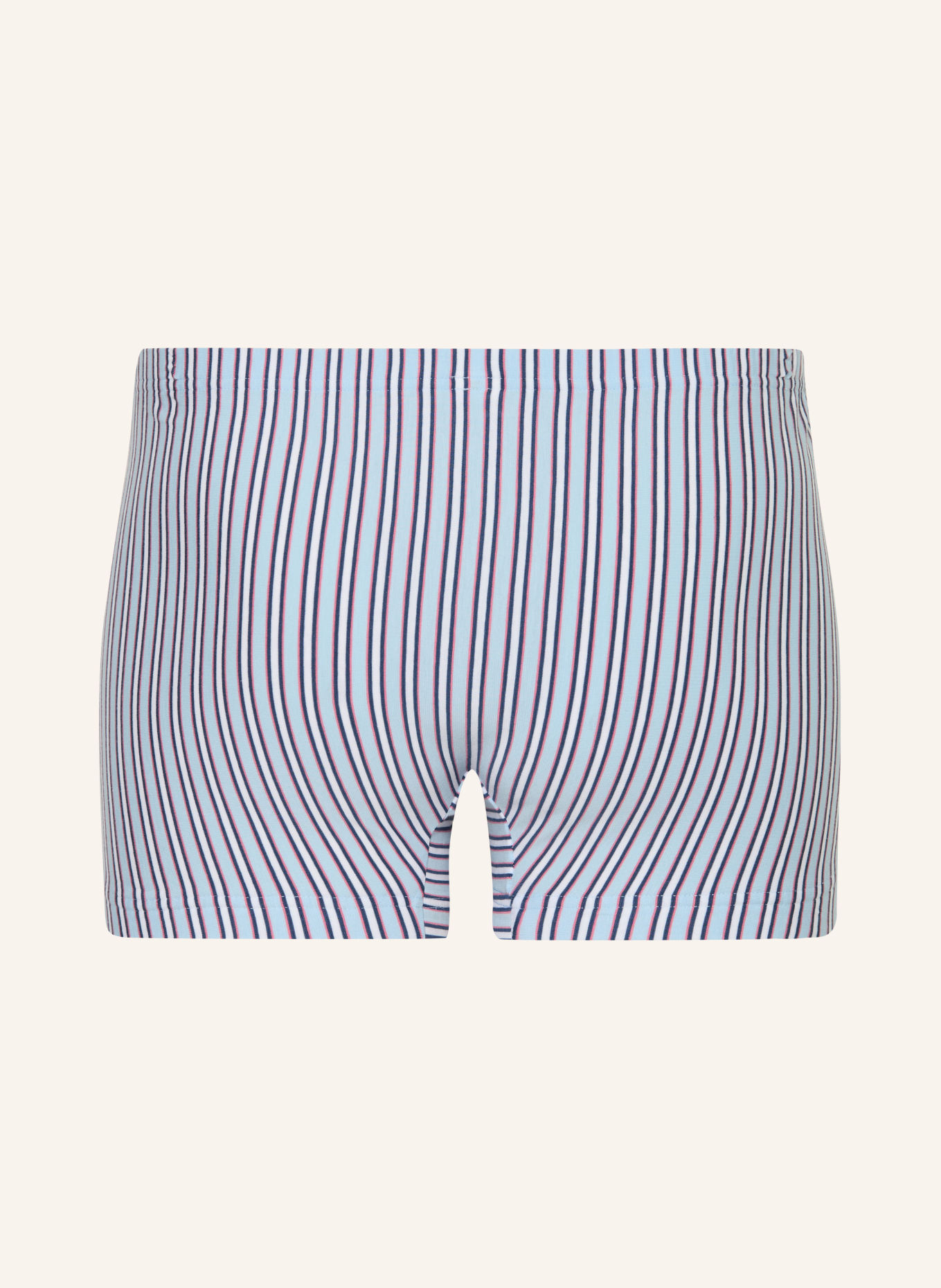 mey Boxershorts RASBERRY STRIPES: HELLBLAU / DUNKELBLAU / WEISS