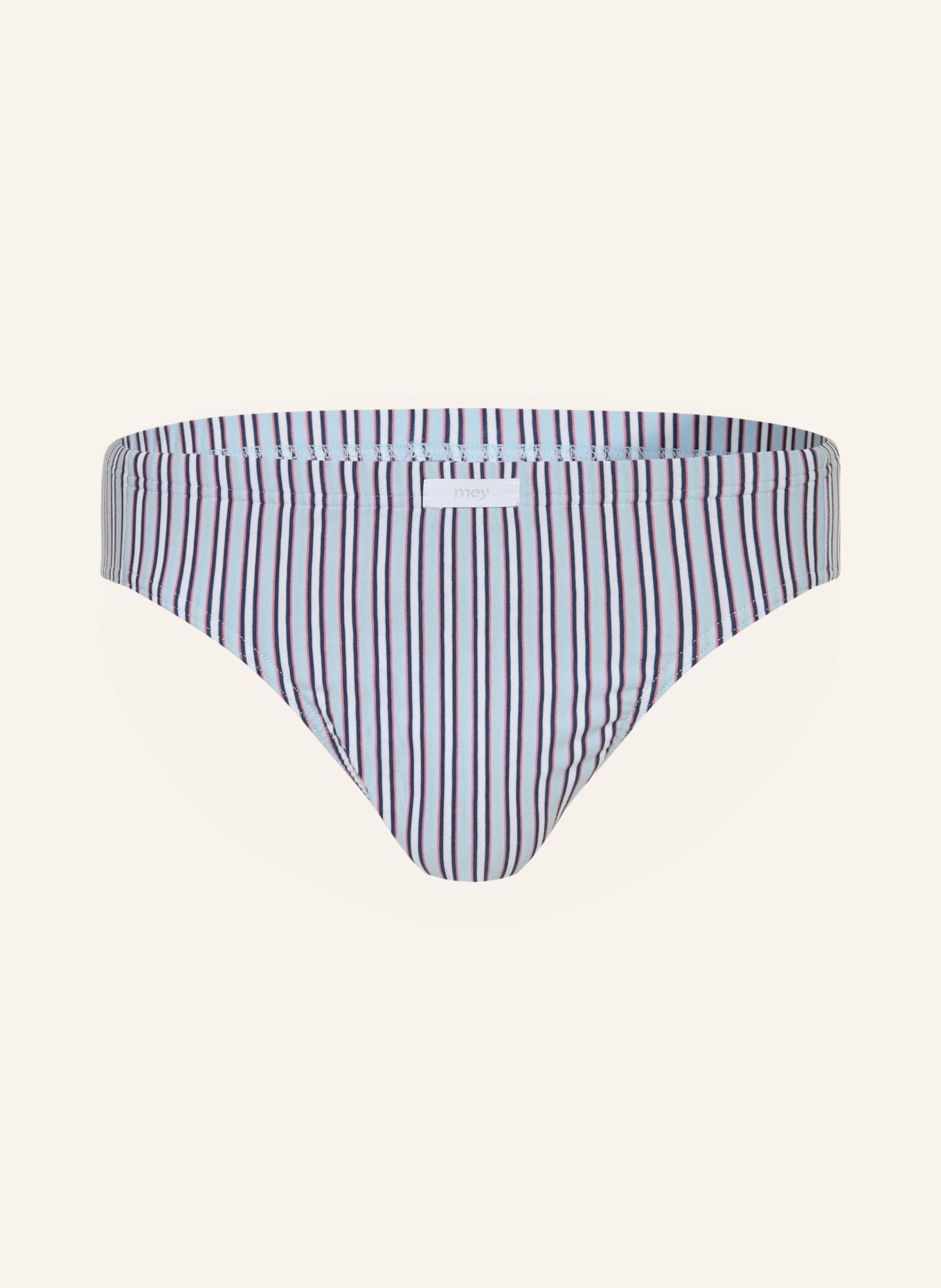 mey Slip RASBERRY STRIPES: HELLBLAU / DUNKELBLAU / WEISS