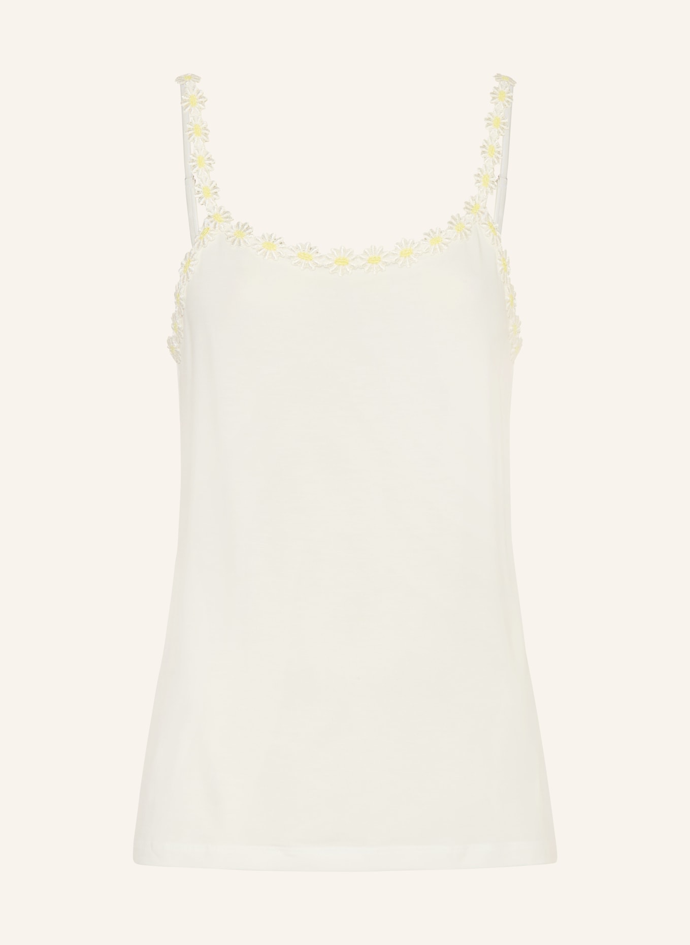 MARIE JO Top AVERO STUDIO: WEISS / HELLGELB