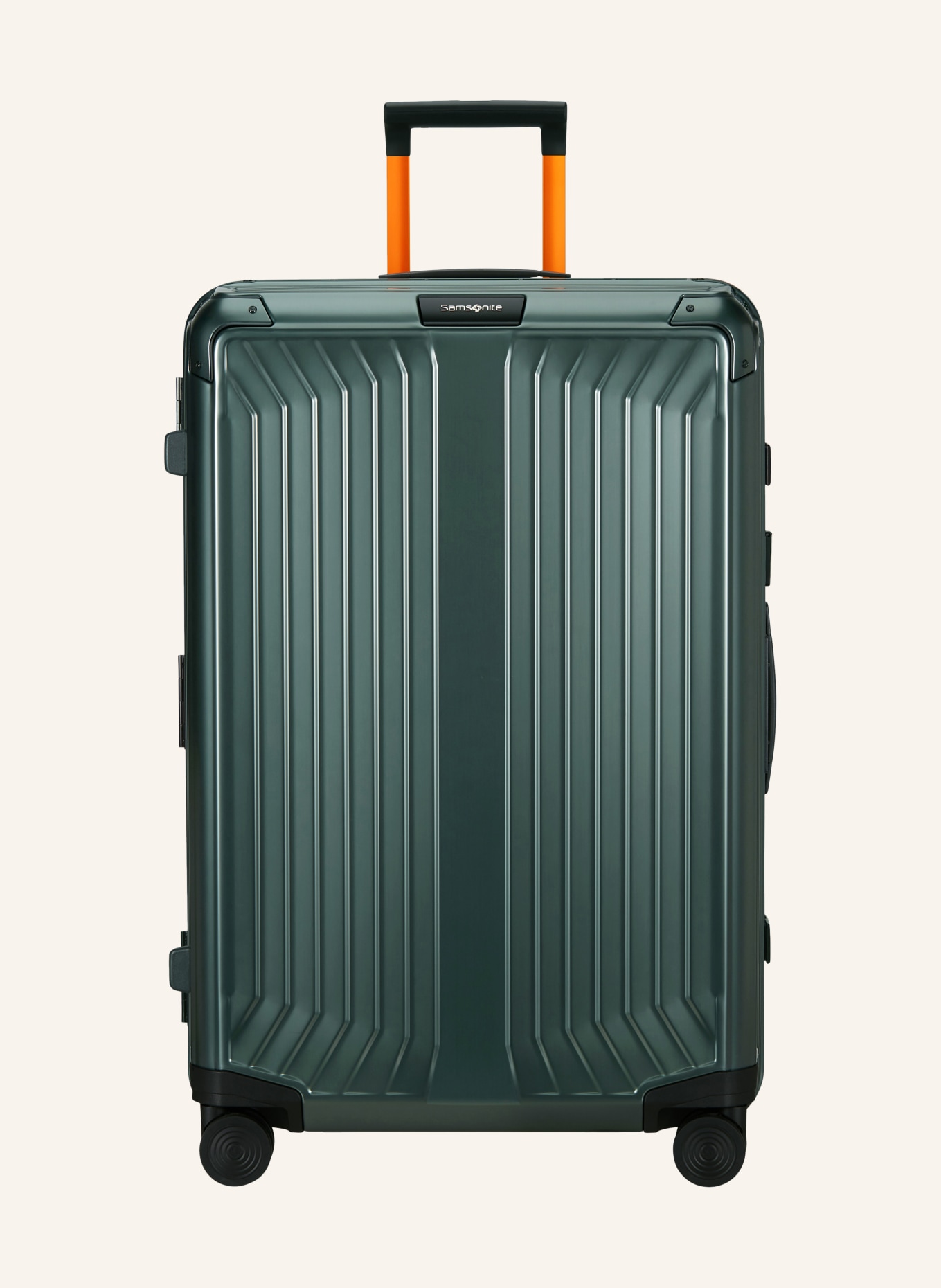 Samsonite Trolley LITE-BOX ALU: GRÜN / ORANGE