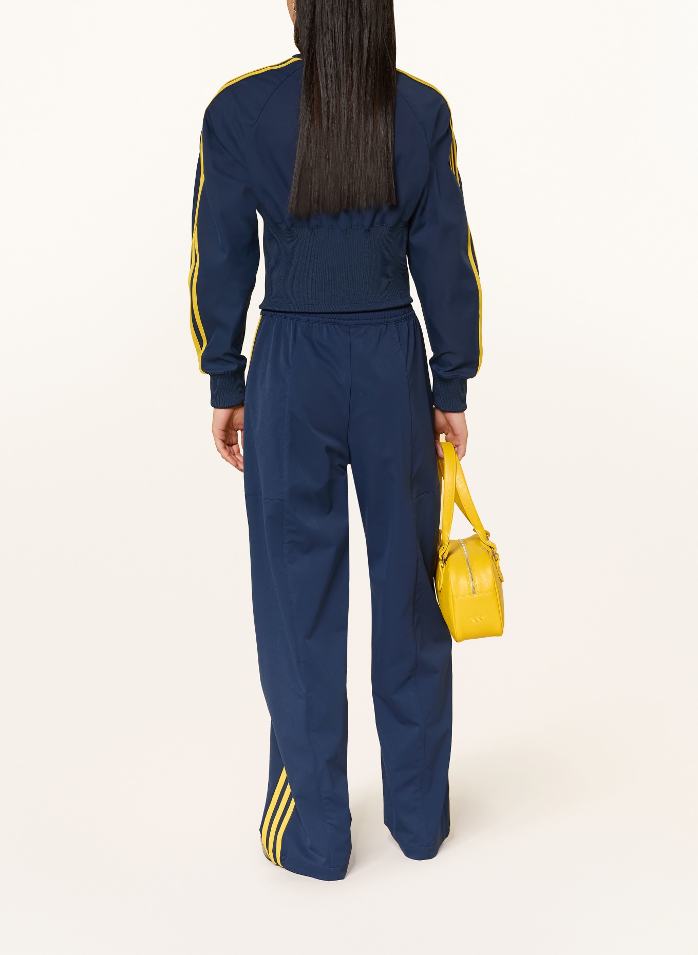 adidas Tepláky MIAOU: TMAVĚ MODRÁ / ŽLUTÁ