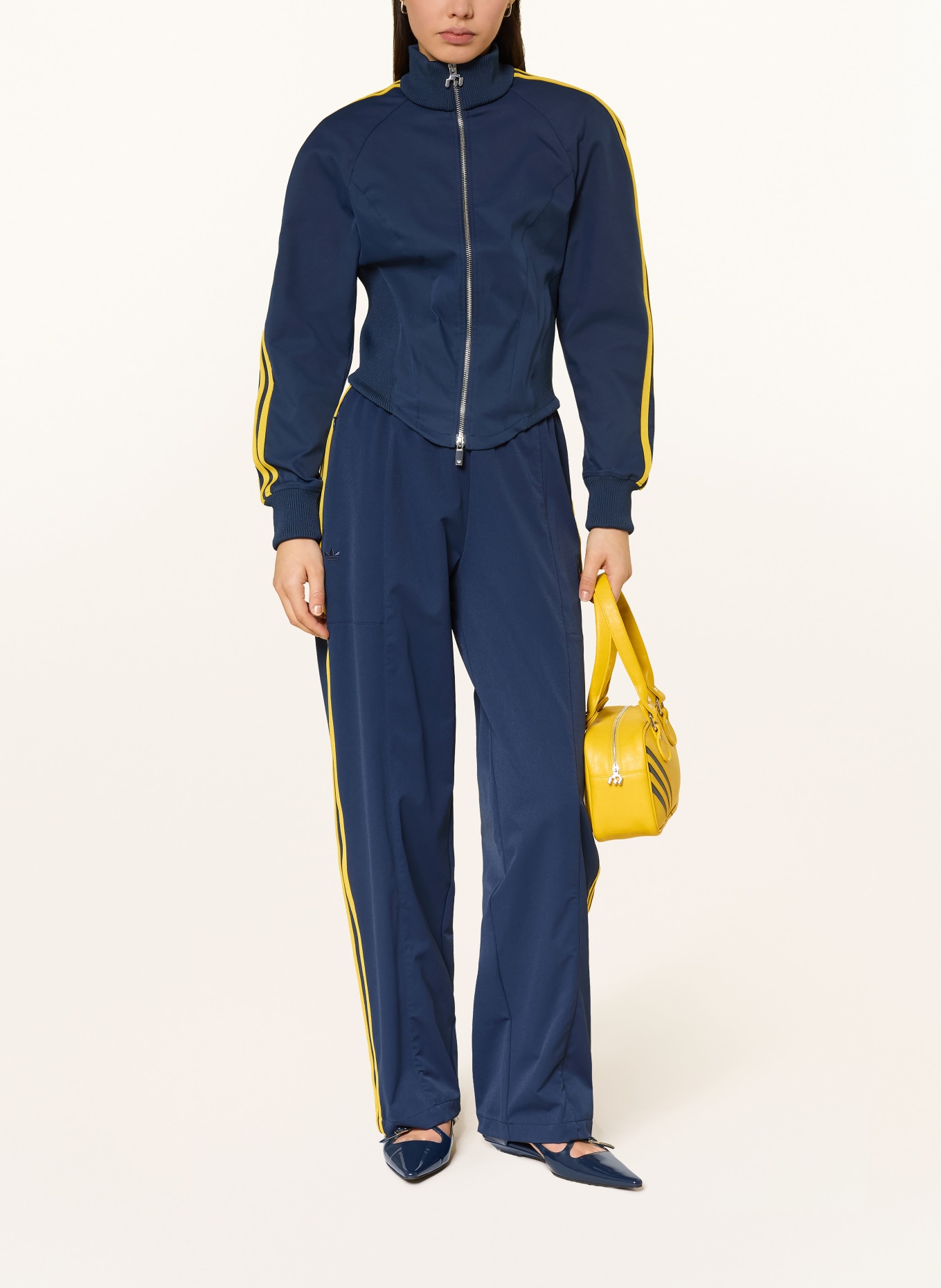 adidas Trainingsjacke MIAOU CORSET: DUNKELBLAU / GELB