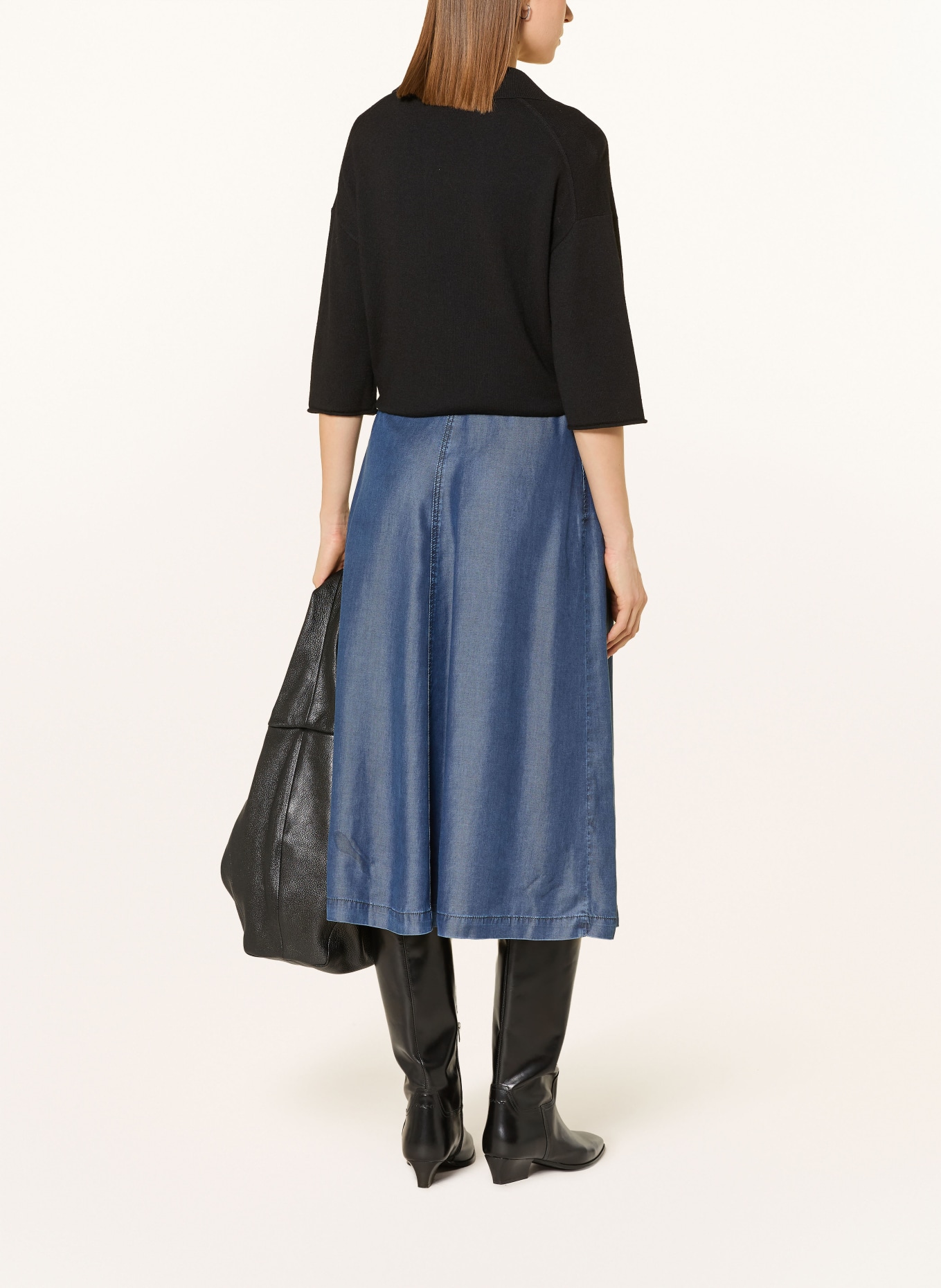Herrlicher Rock PEONY in Jeansoptik: BLAU