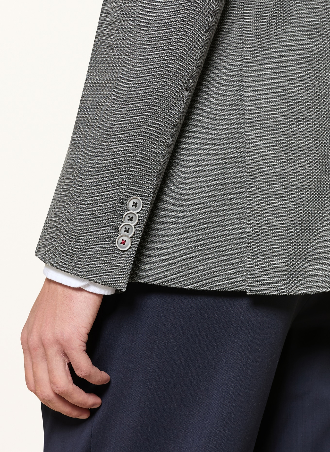 ROY ROBSON Slim fit suit jacket: DARK GRAY