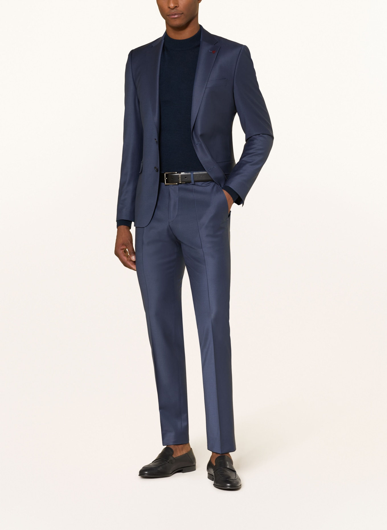 ROY ROBSON Spodnie garniturowe Slim Fit: A410 DARK BLUE