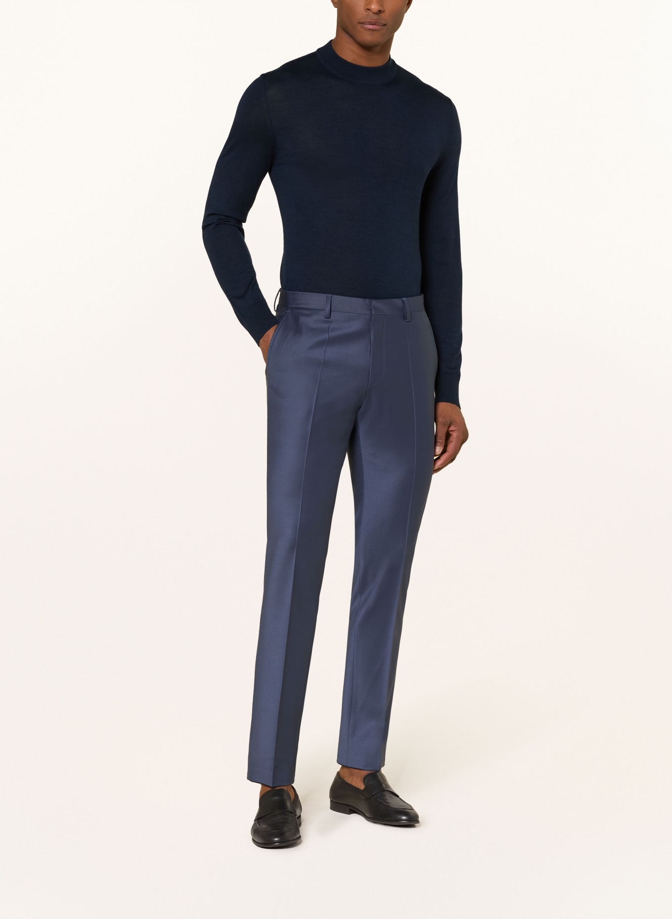 ROY ROBSON Spodnie garniturowe Slim Fit: A410 DARK BLUE