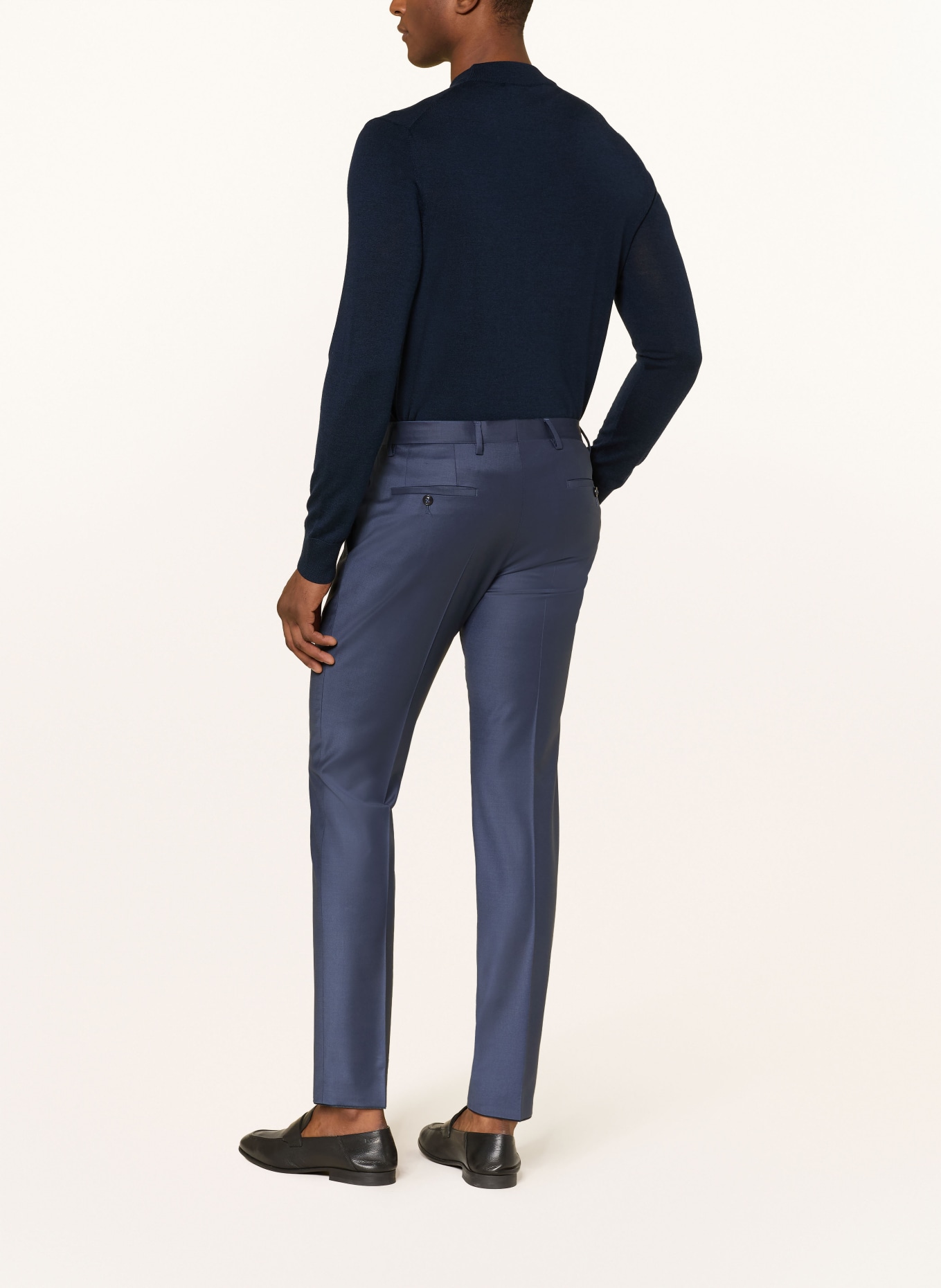 ROY ROBSON Spodnie garniturowe Slim Fit: A410 DARK BLUE