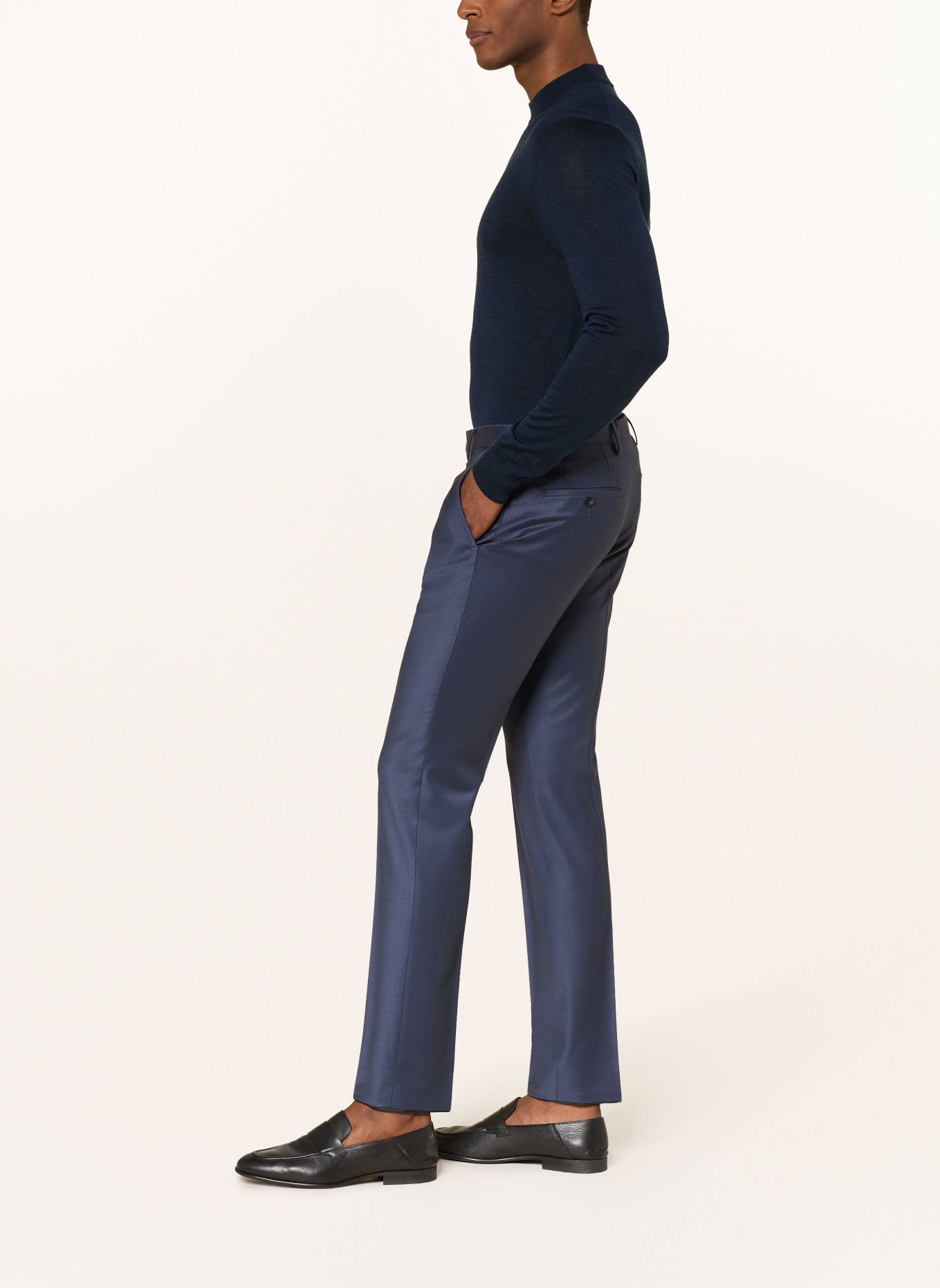 ROY ROBSON Spodnie garniturowe Slim Fit: A410 DARK BLUE