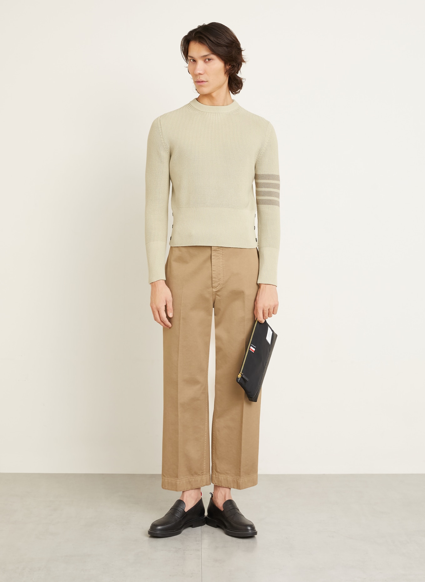 THOM BROWNE. Pullover: BEIGE