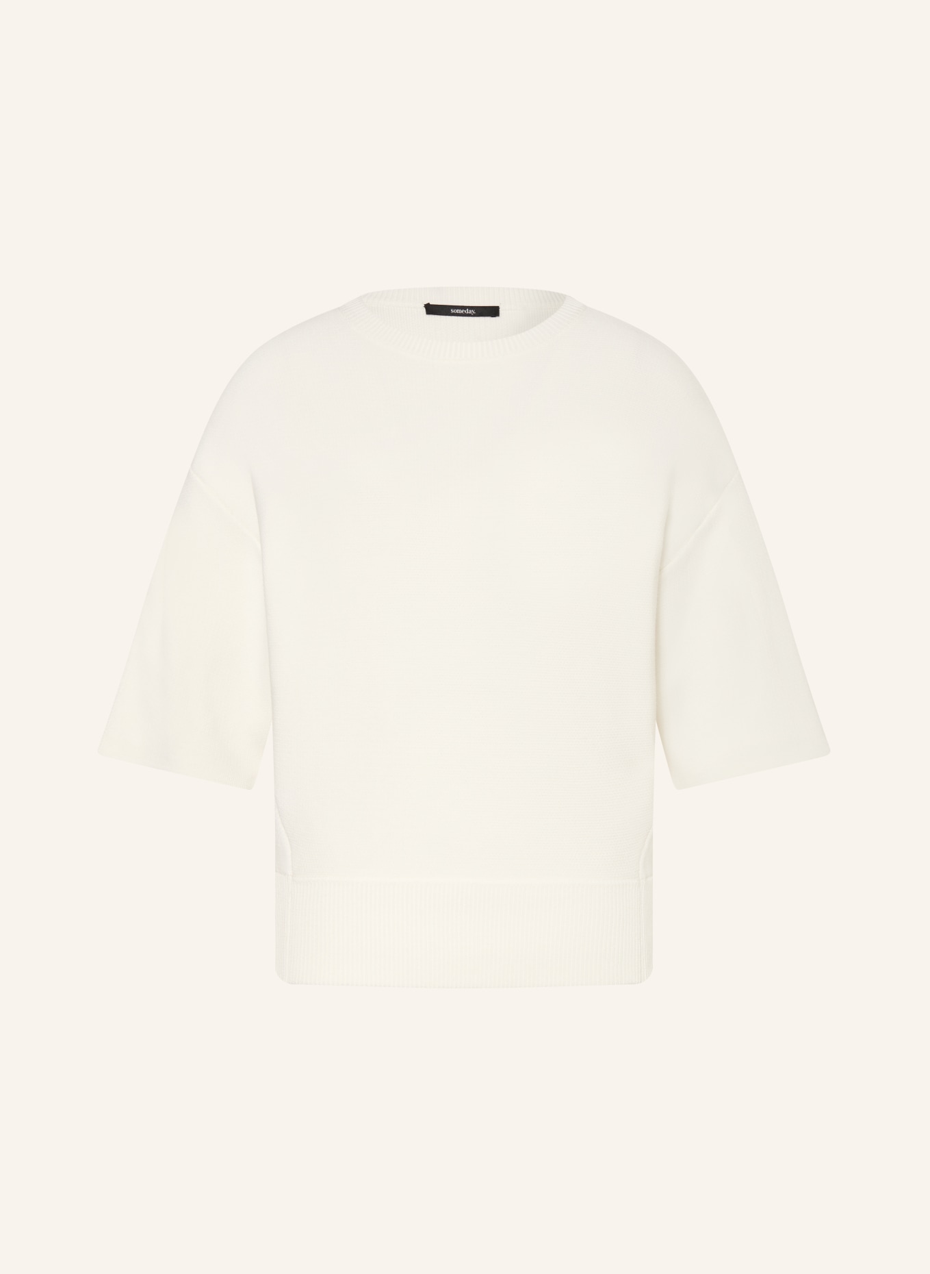 someday Pullover TEOUL mit 3/4-Arm: WEISS