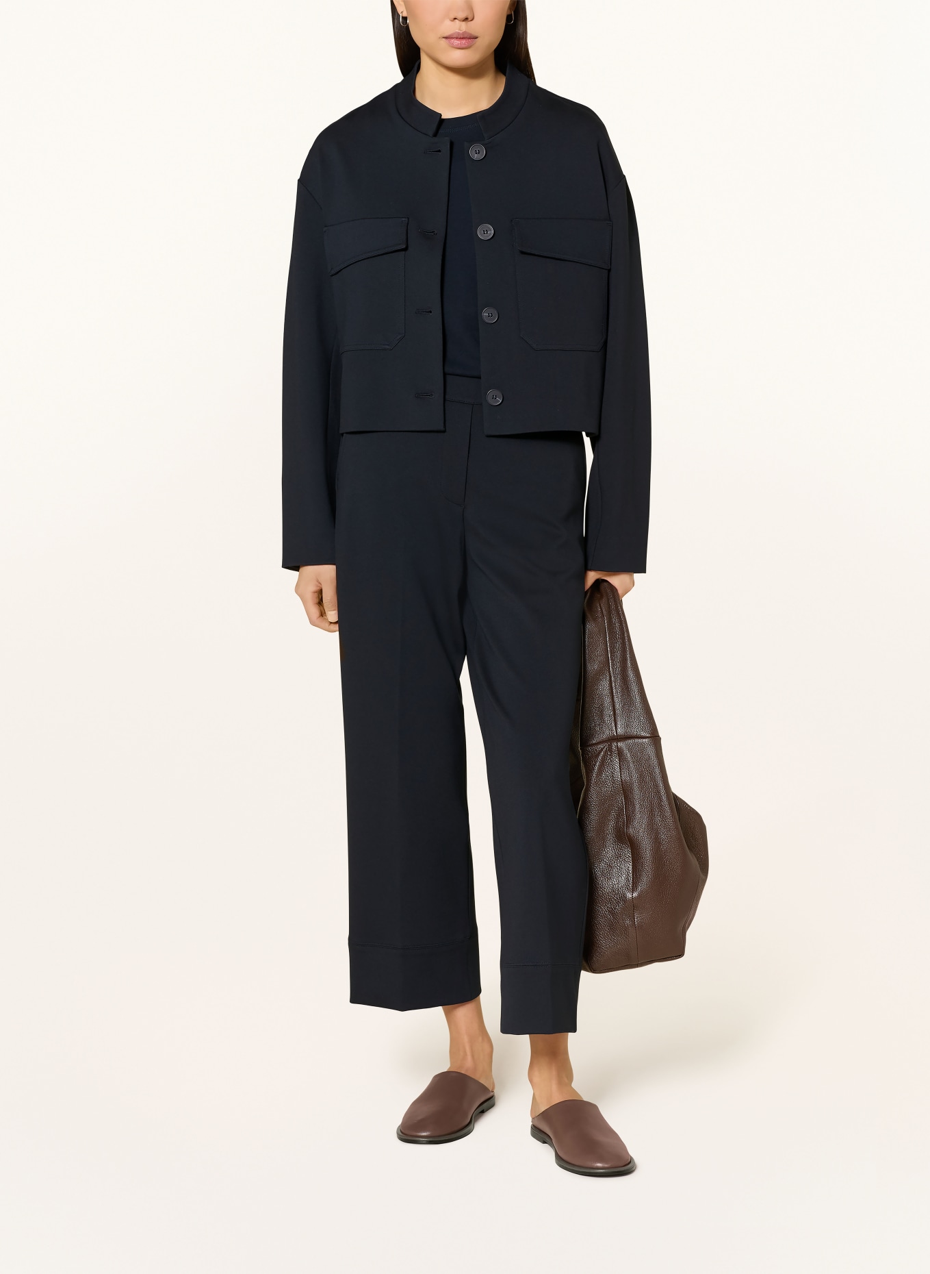 someday Kastenjacke NUALIN aus Jersey: DUNKELBLAU