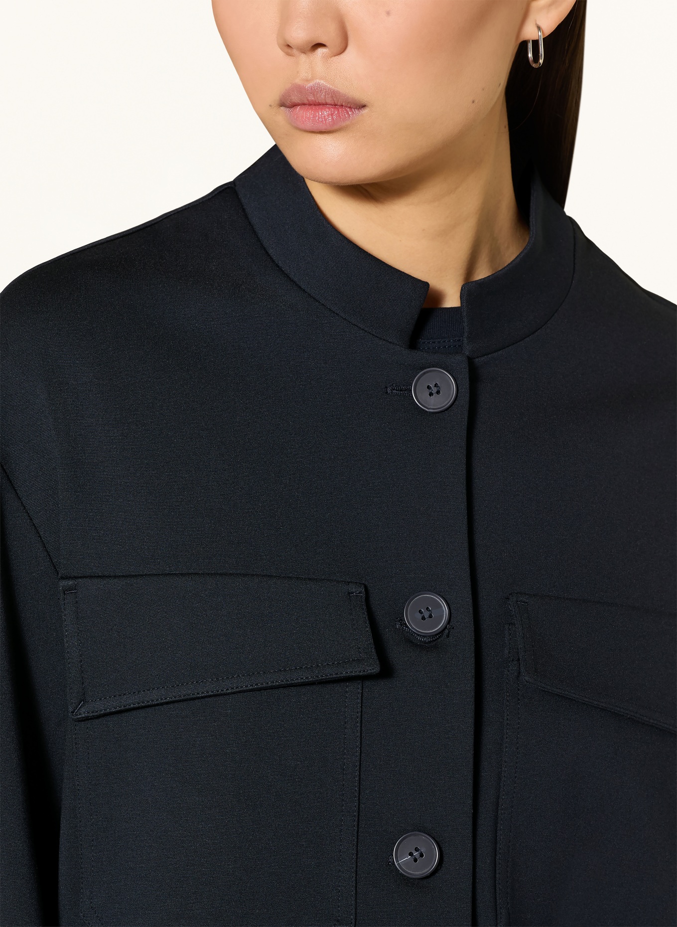 someday Kastenjacke NUALIN aus Jersey: DUNKELBLAU