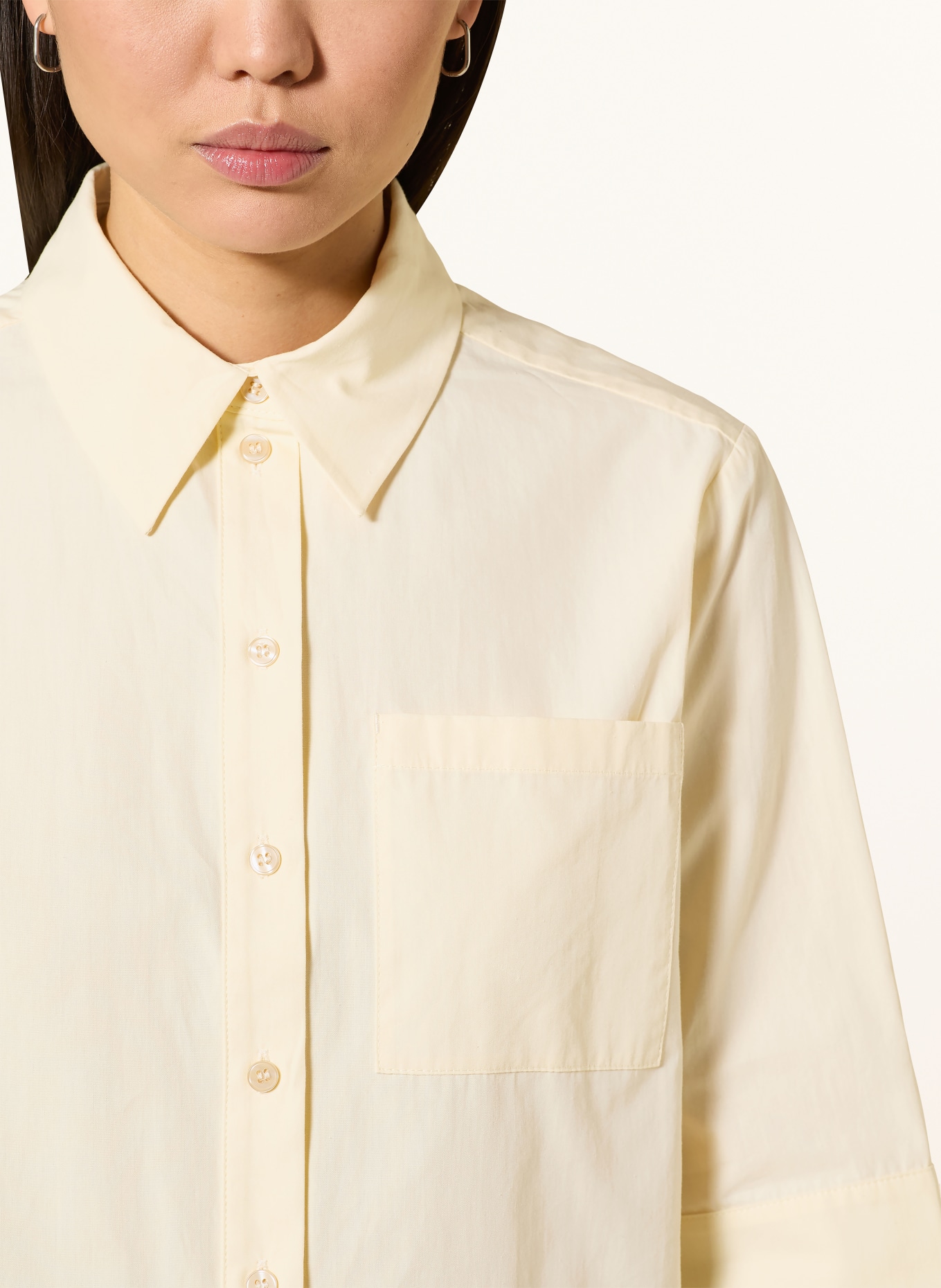 someday Hemdbluse ZARBA BOLD mit 3/4-Arm: HELLGELB