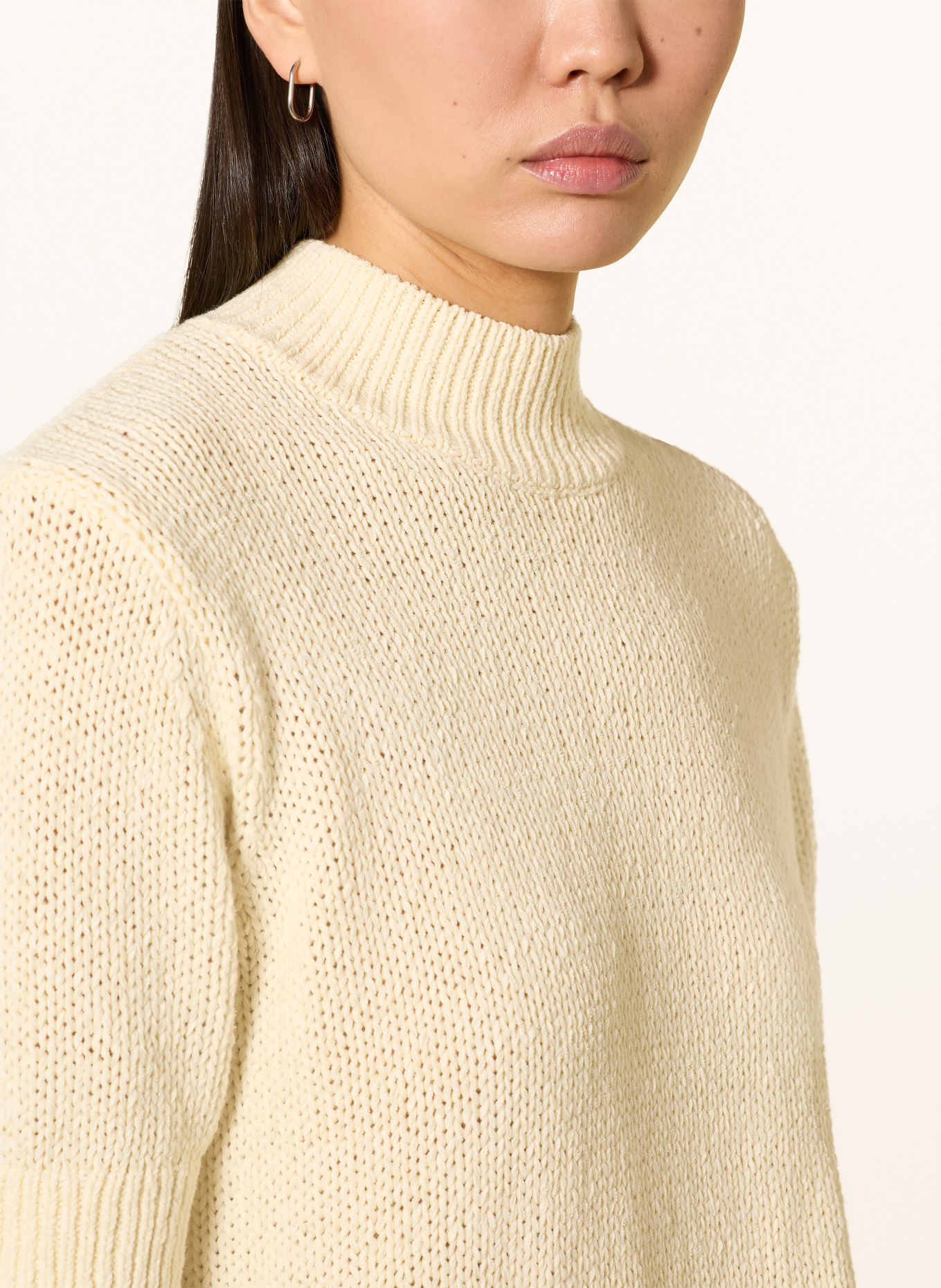 someday Pull en maille TAVERY DETAIL: JAUNE CLAIR