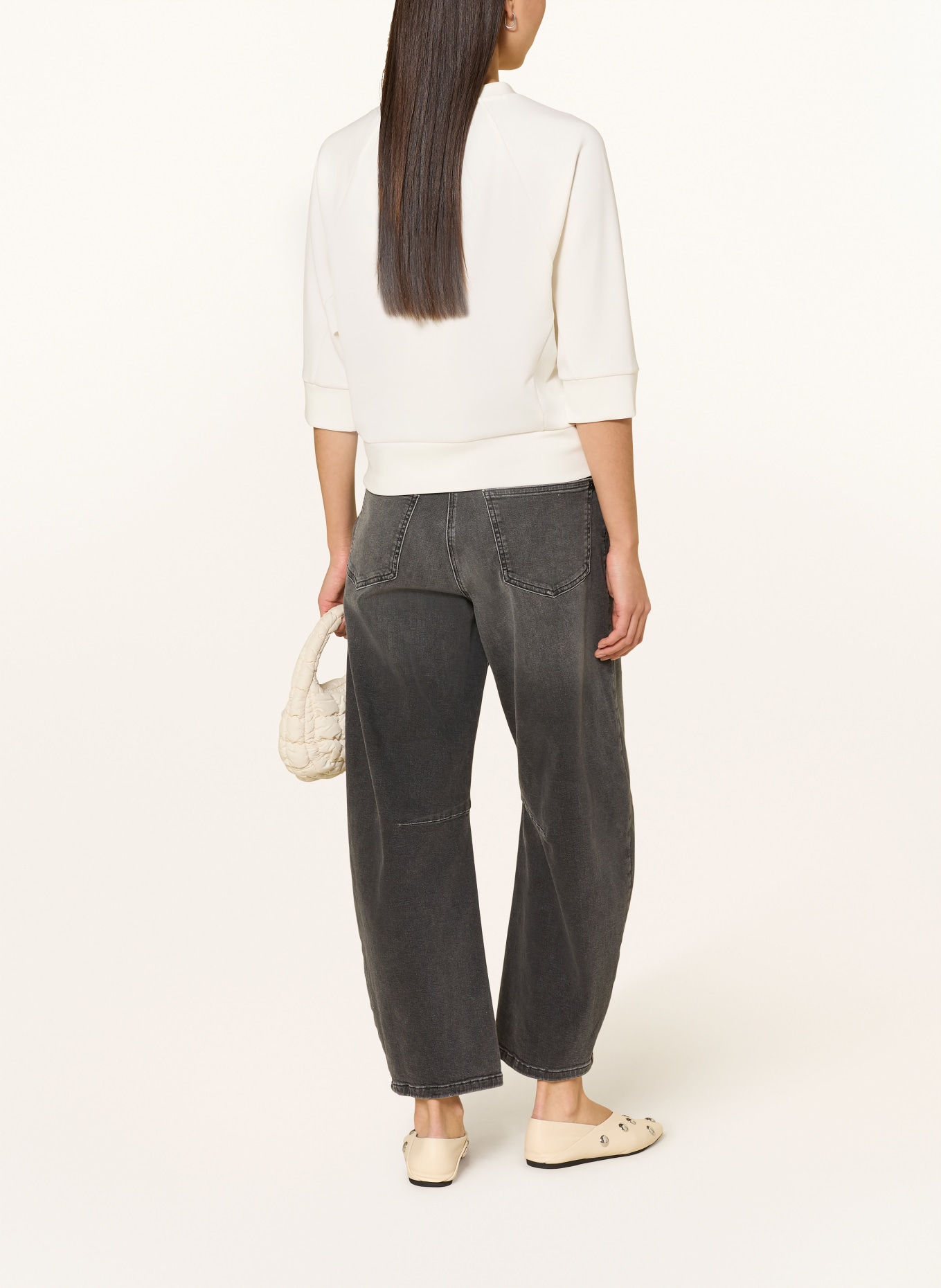 someday Sweat-shirt ULEA à manches 3/4: BLANC