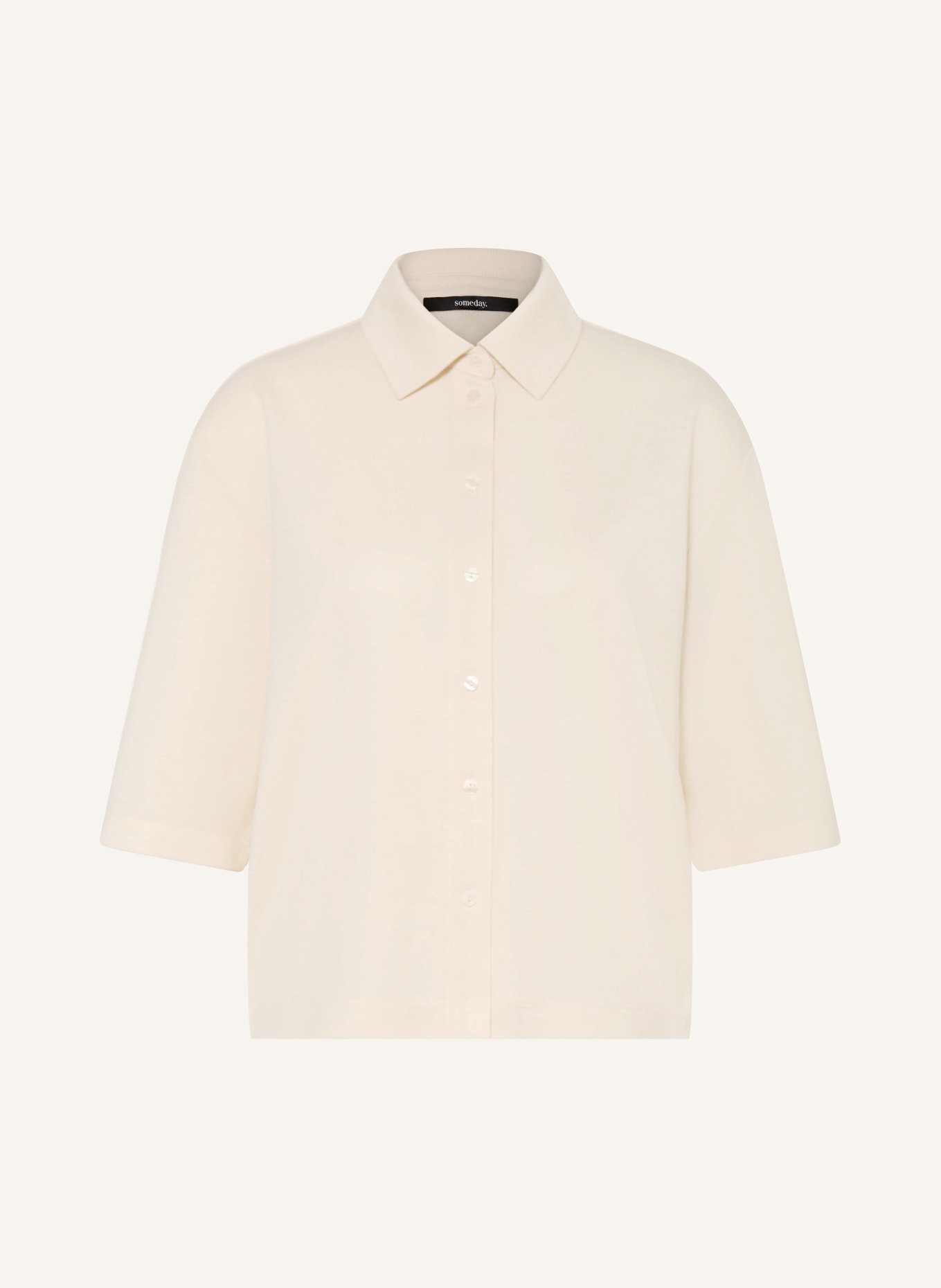 someday Strickbluse KULEA mit 3/4-Arm: CREME