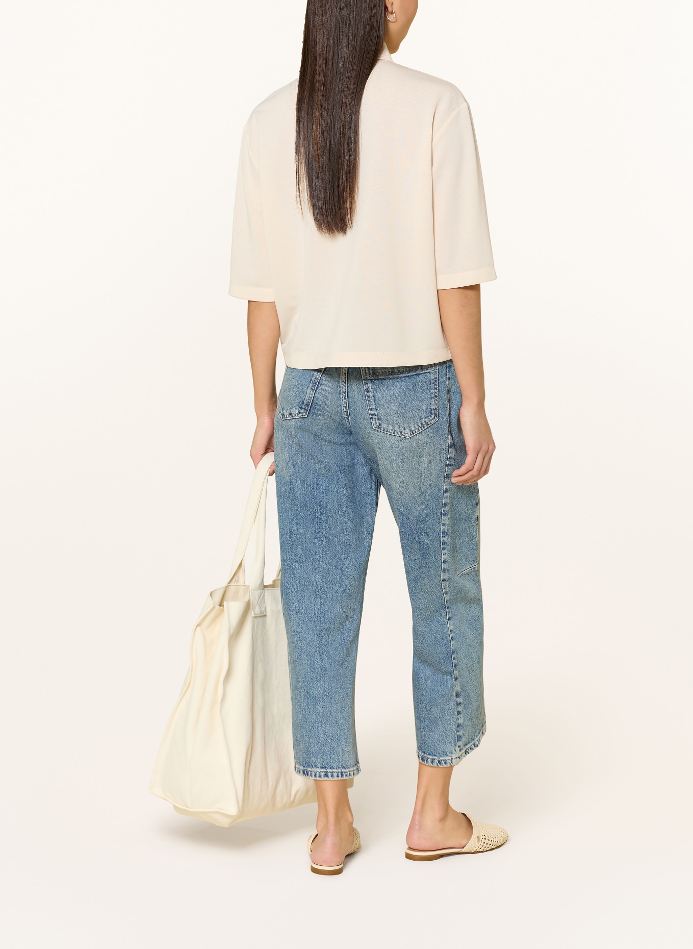 someday Strickbluse KULEA mit 3/4-Arm: CREME