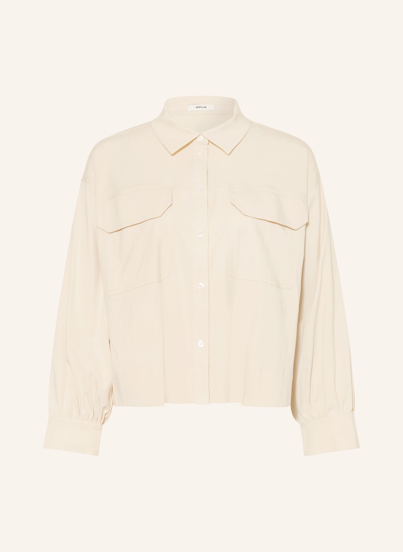 OPUS Bluzka koszulowa FANILO: ECRU