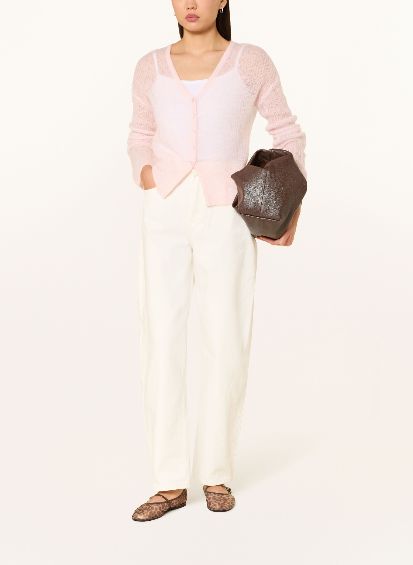 OPUS Strickjacke DORFU: HELLROSA