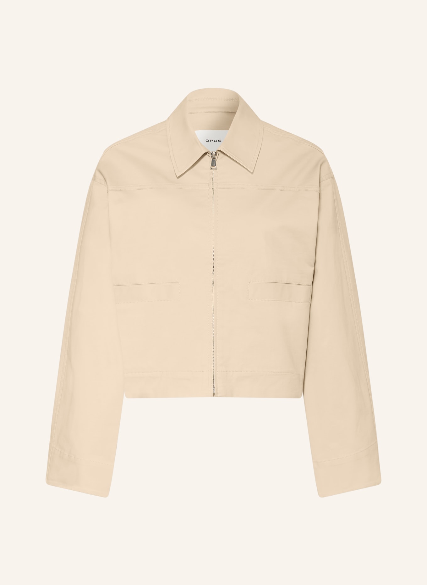 OPUS Kastenjacke HERAKLA: BEIGE