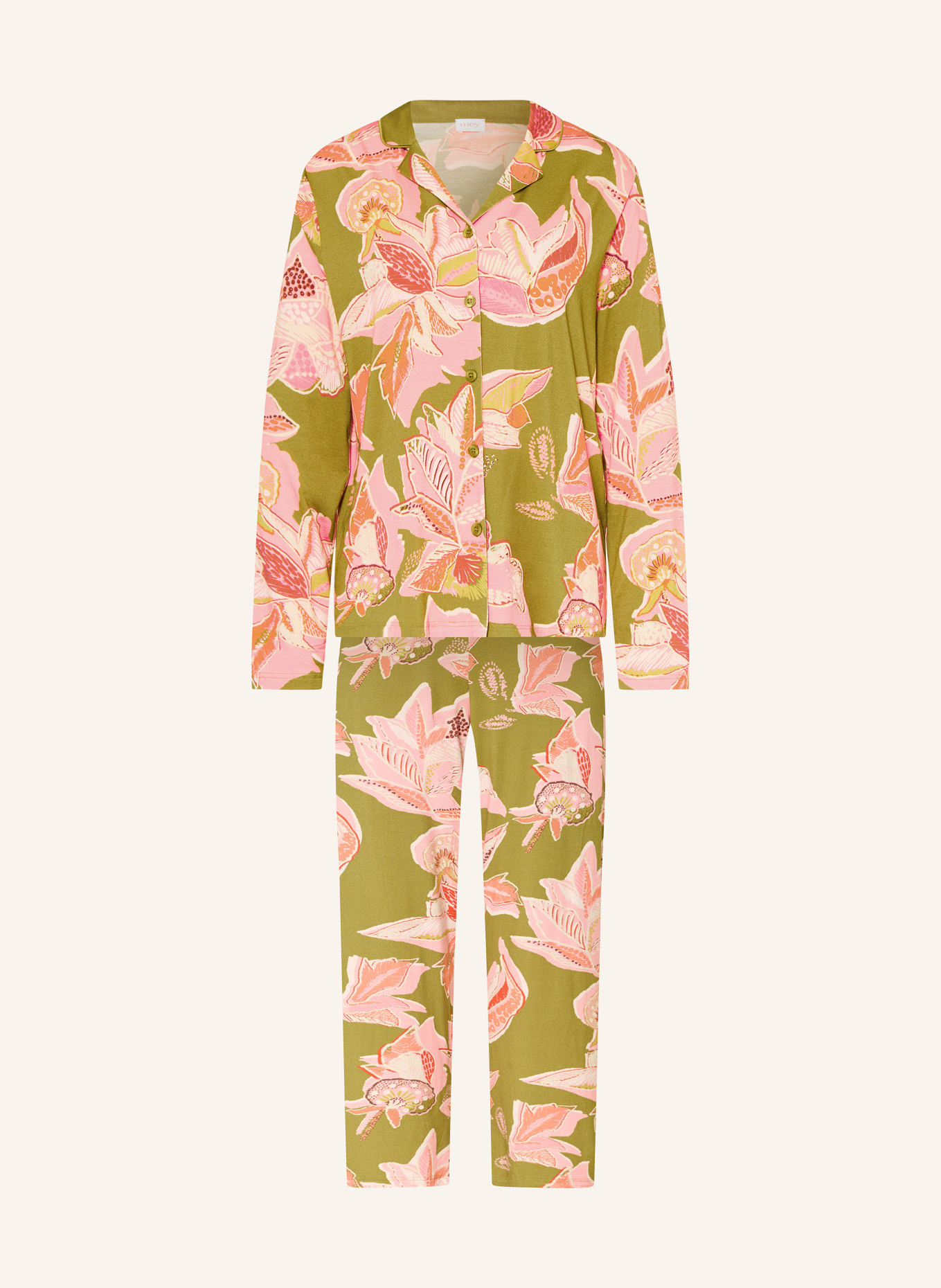 mey Schlafanzug: OLIV / ROSA / ROT