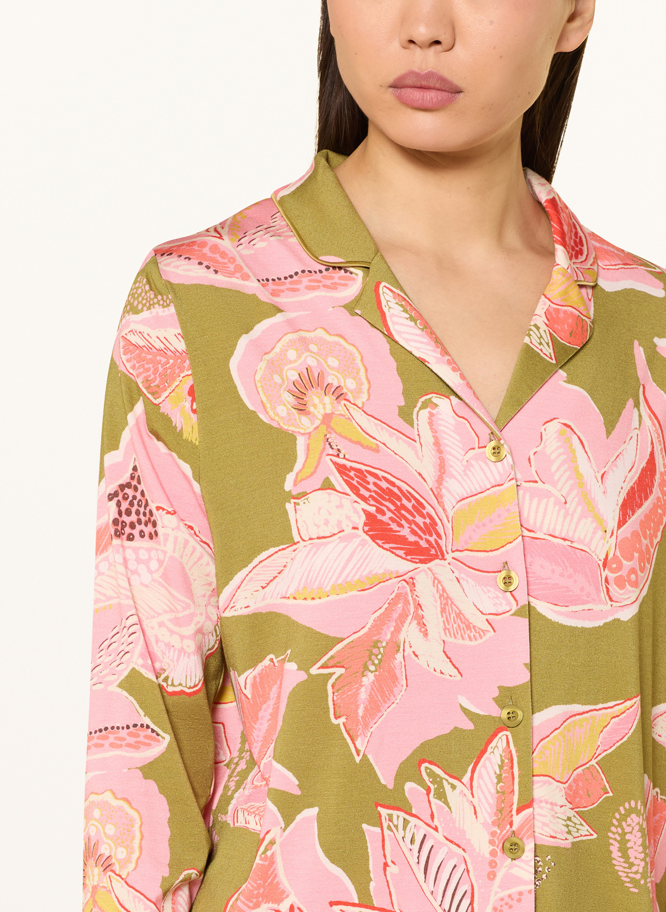 mey Schlafanzug: OLIV / ROSA / ROT