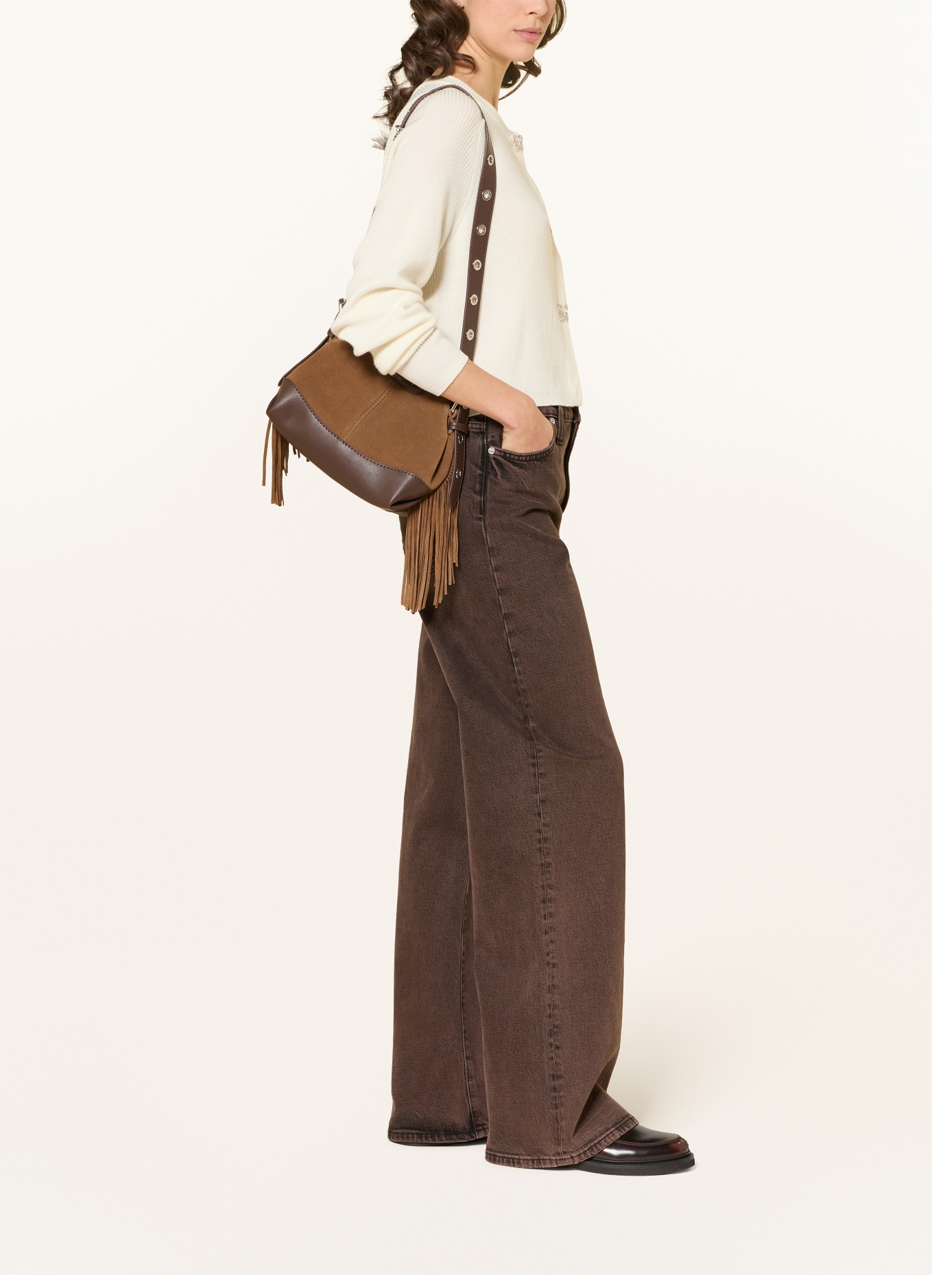 maje torebka: BRĄZOWY / CIEMNOBRĄZOWY