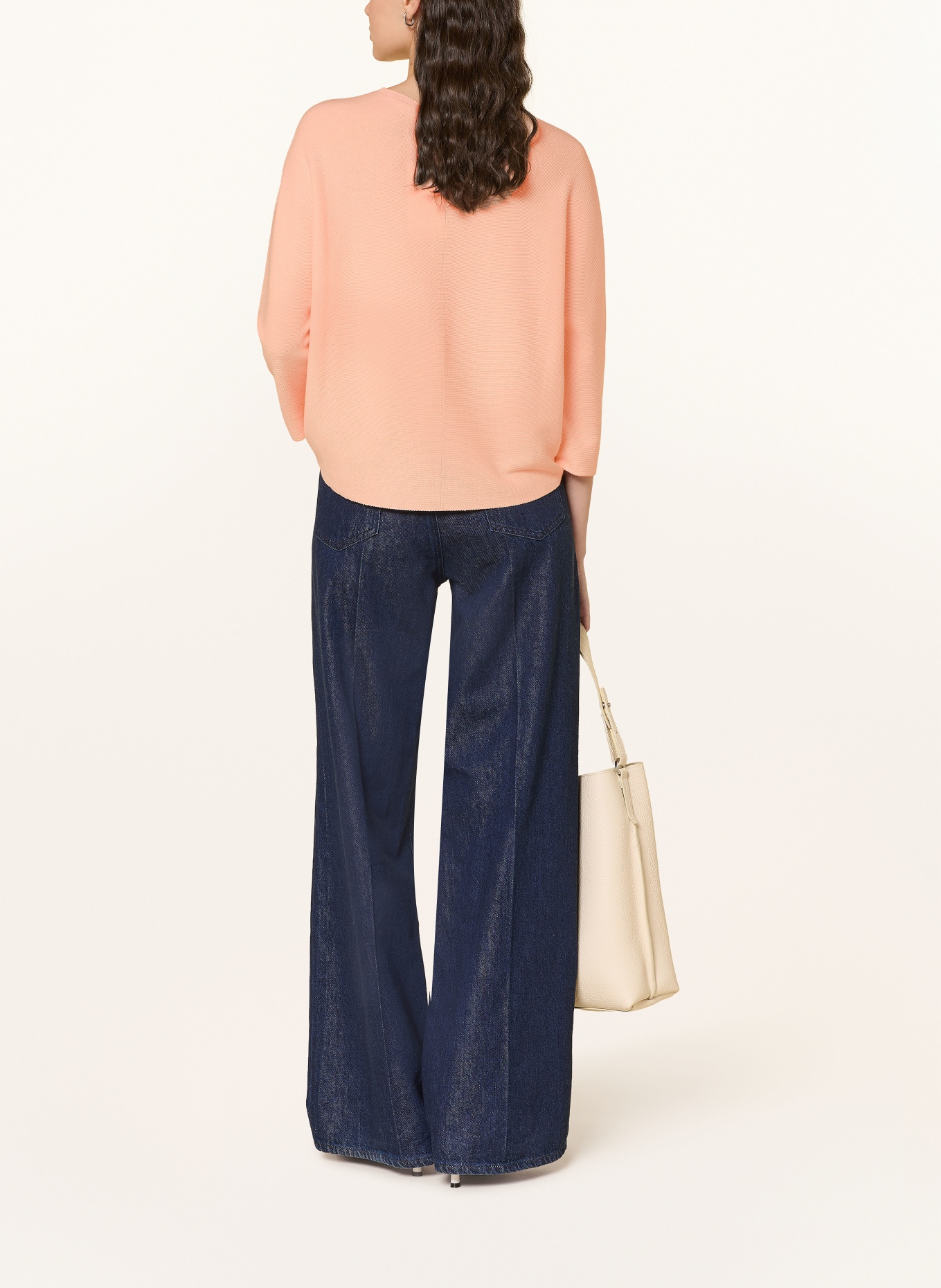 Rich & Royal Sweater with 3/4 sleeves: SALMON