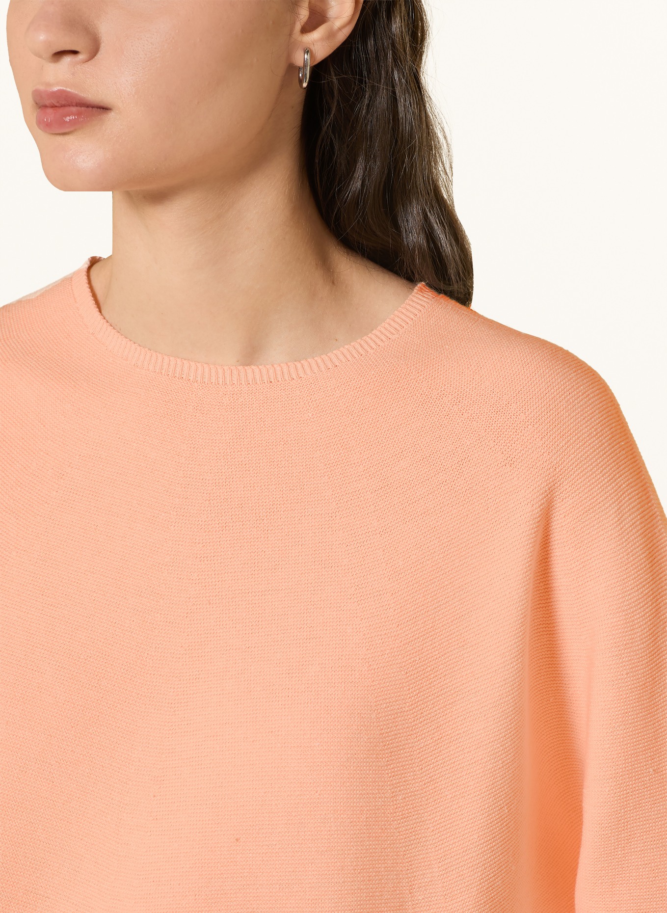 Rich & Royal Sweater with 3/4 sleeves: SALMON