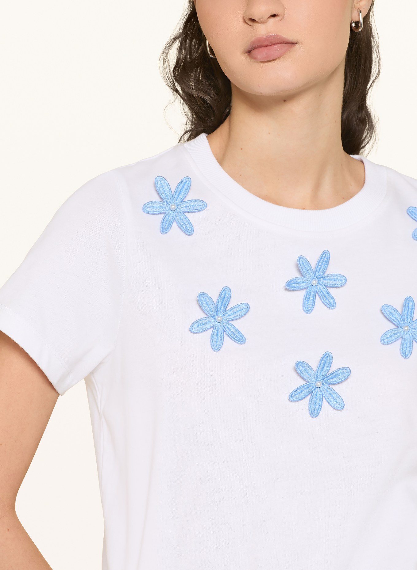 Rich & Royal T-Shirt: WEISS / HELLBLAU