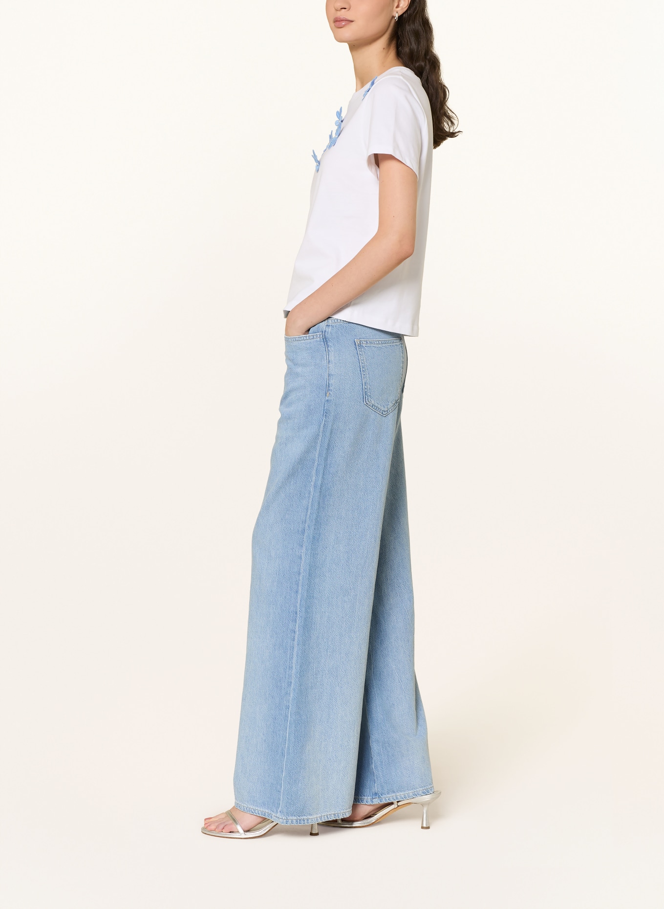 Rich & Royal Wide Leg Jeans MARLENE: 700 DENIM BLUE