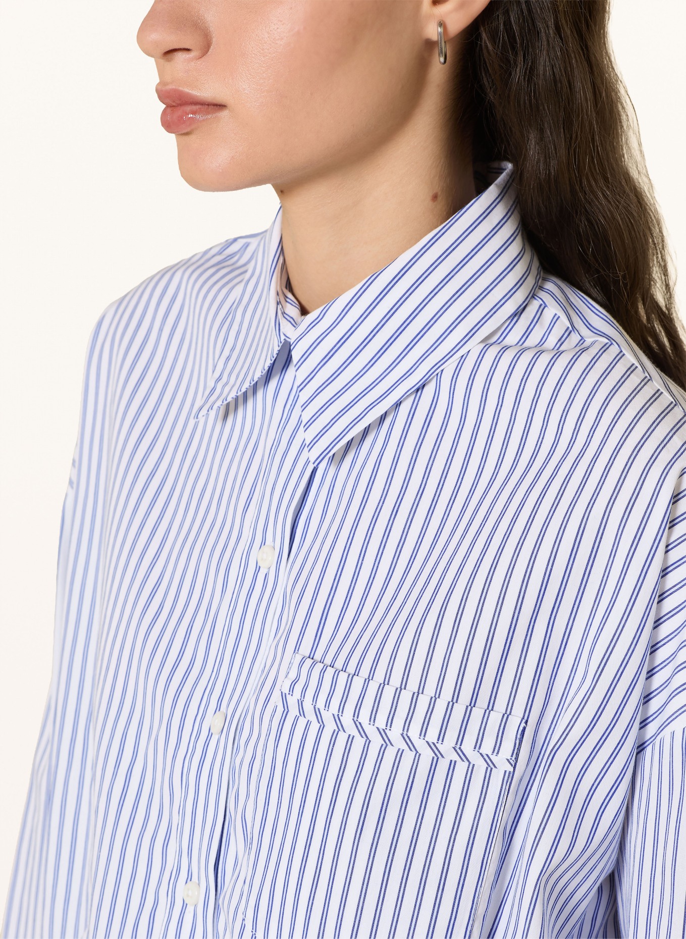 Rich & Royal Hemdbluse: DUNKELBLAU / WEISS