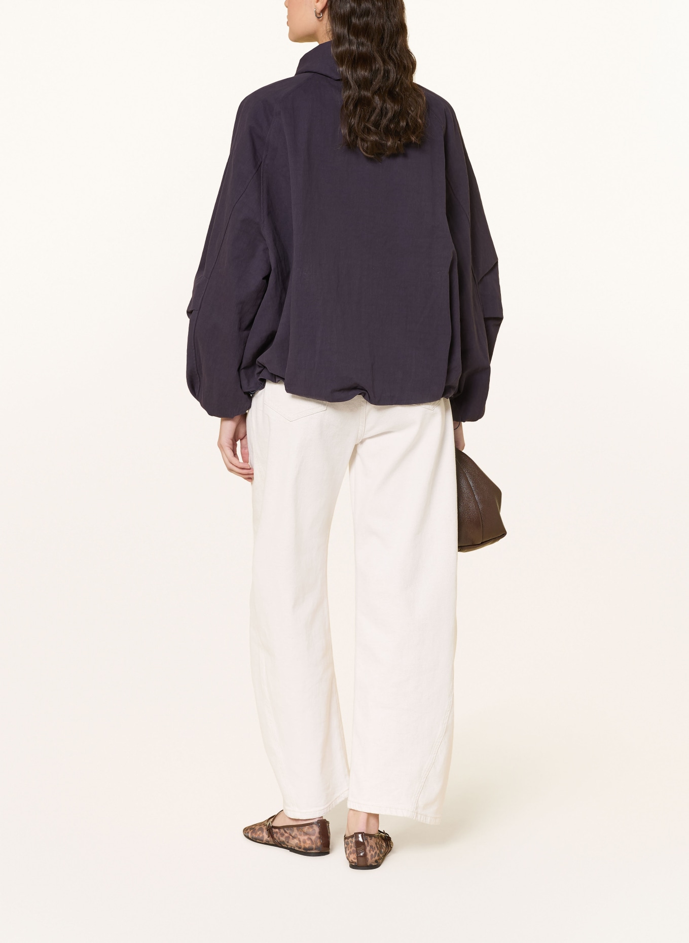 Rich & Royal Blouson oversize avec col amovible: BLEU FONCÉ