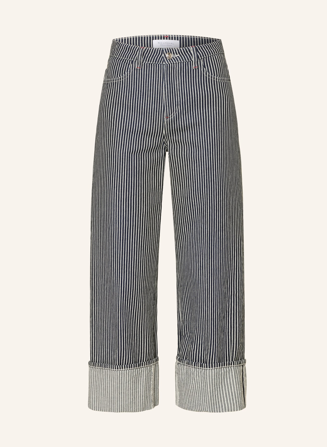 Rich & Royal Cropped Jeans: 700 DENIM BLUE