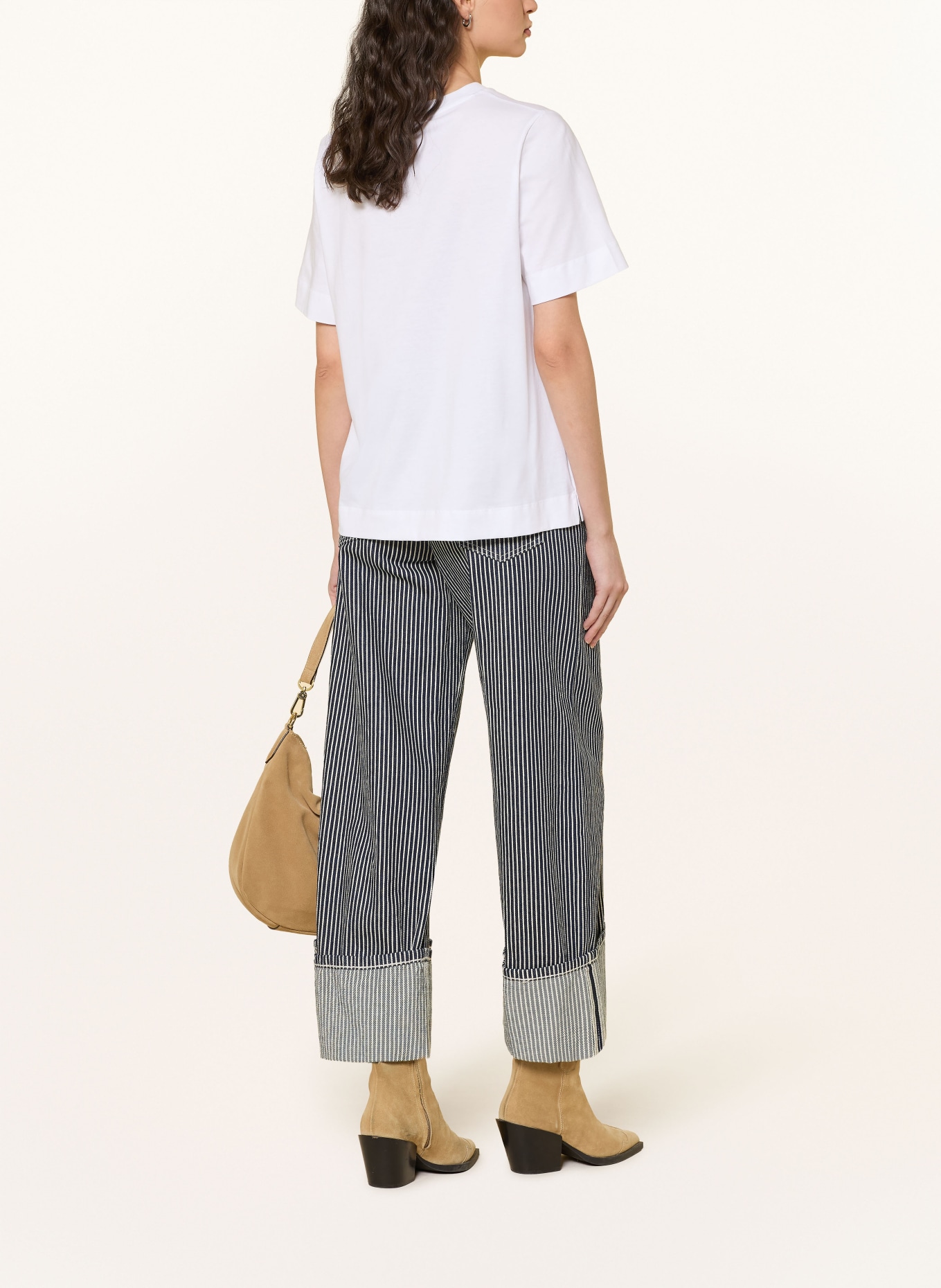 Rich & Royal Cropped Jeans: 700 DENIM BLUE