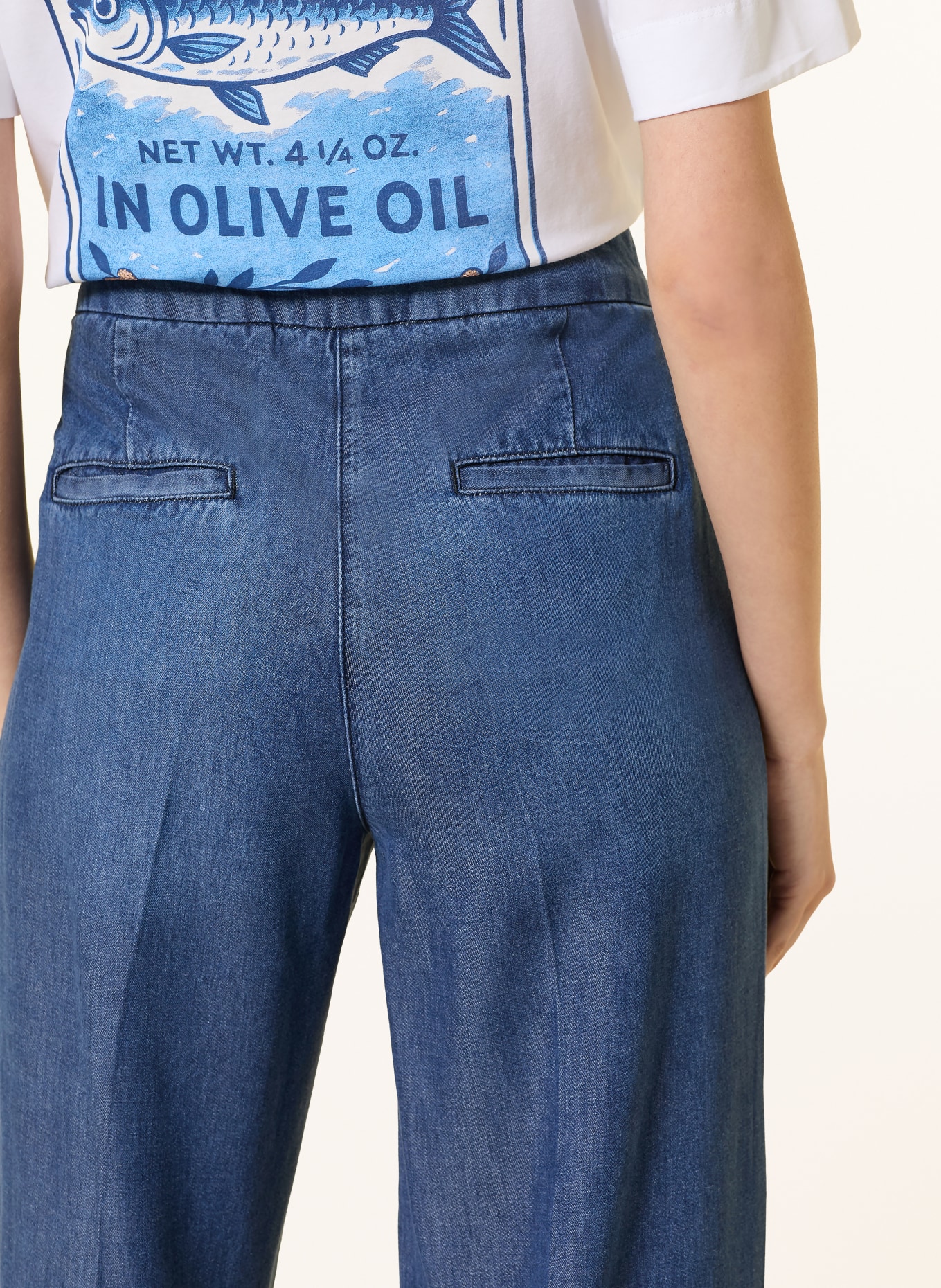 Rich & Royal Wide Leg Jeans: 700 DENIM BLUE