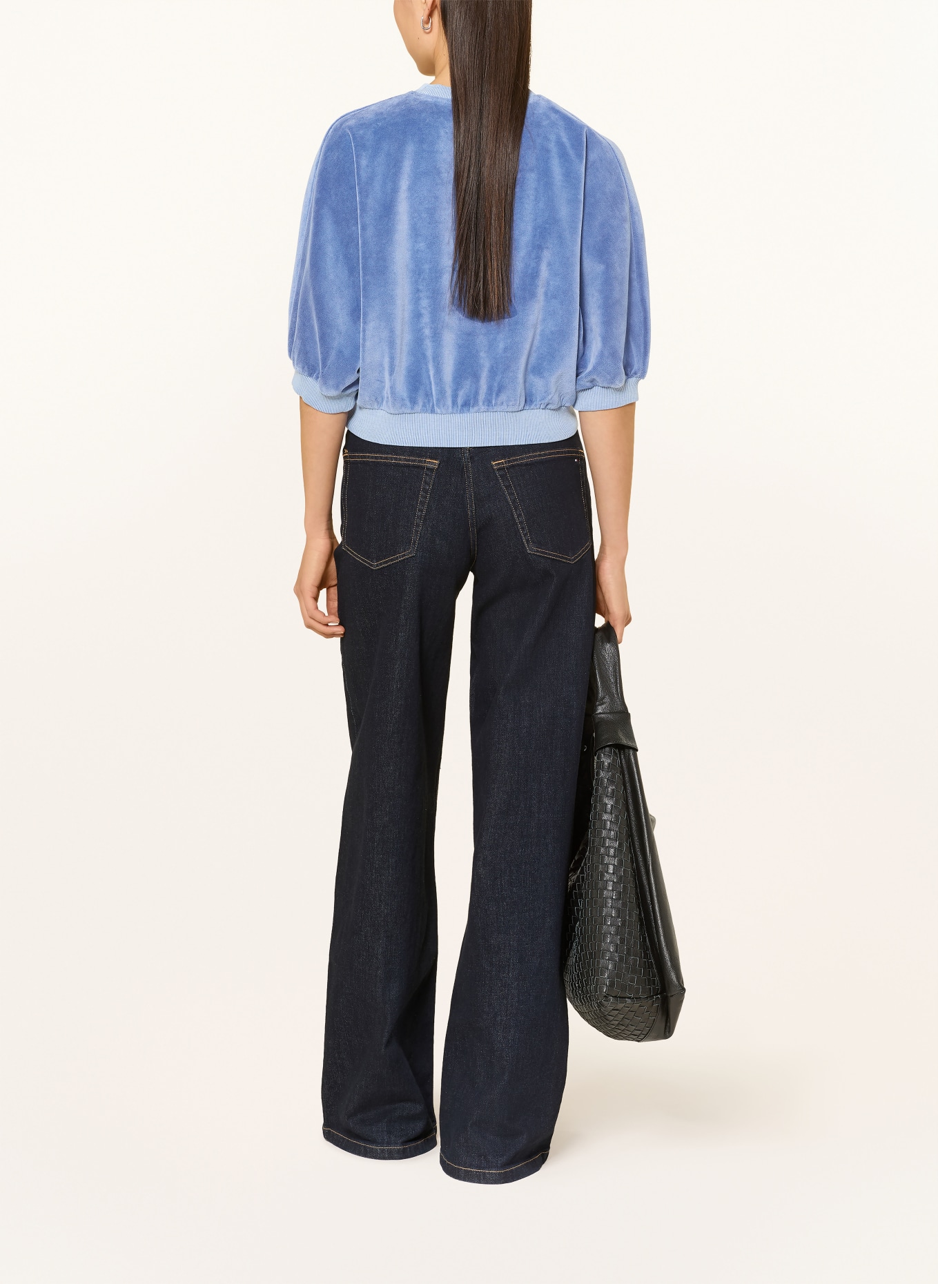Herrlicher Nickishirt PAULI met 3/4-mouwen: BLAUW