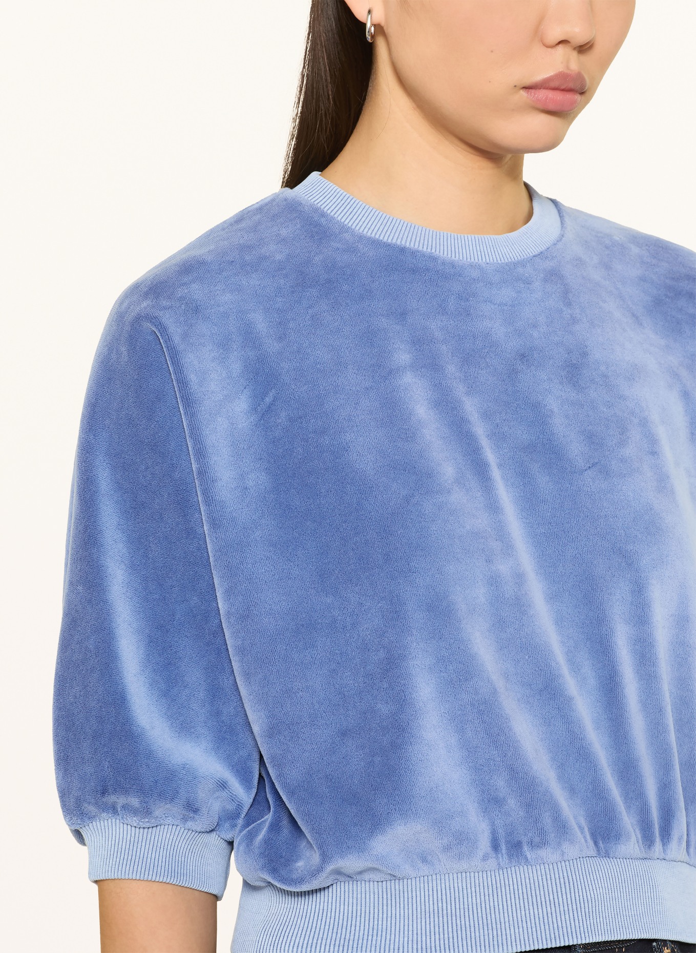 Herrlicher Nickishirt PAULI met 3/4-mouwen: BLAUW