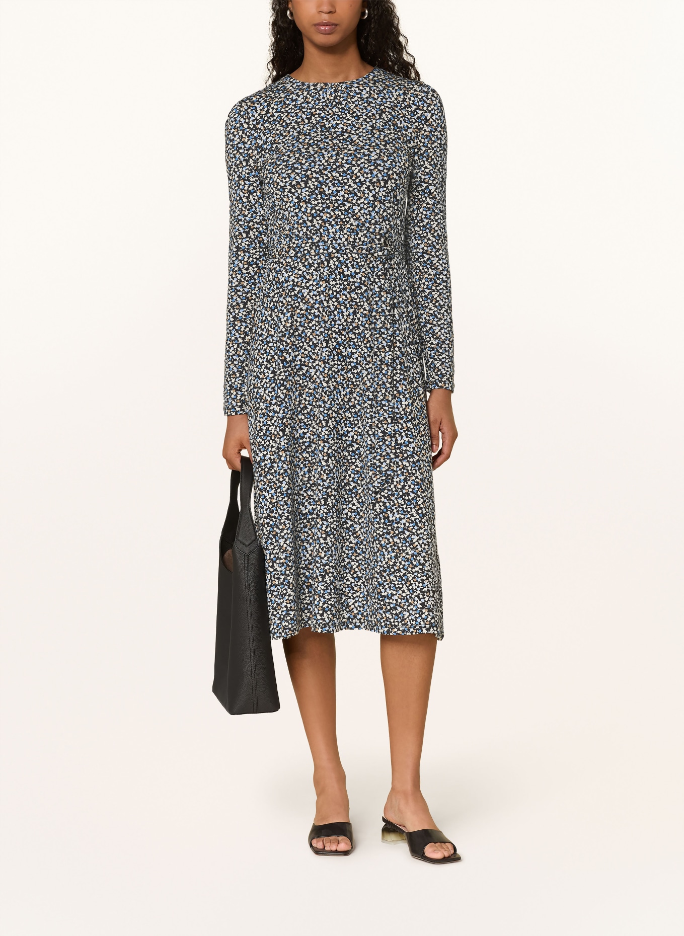 HOBBS Jerseykleid: DUNKELBLAU / HELLBLAU / WEISS