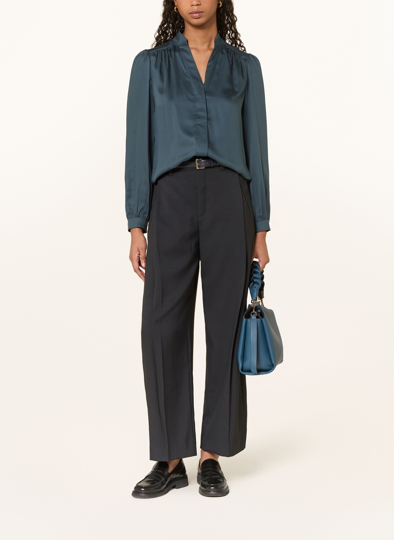 HOBBS GWEN blouse: DARK BLUE