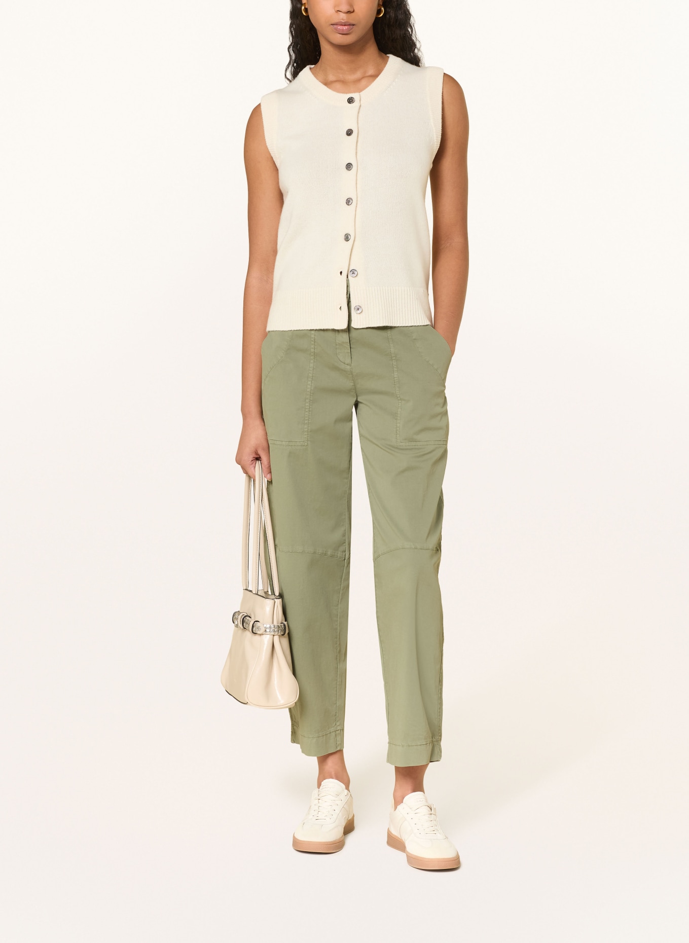 CAMBIO Spodnie ORLY: OLIWKOWY