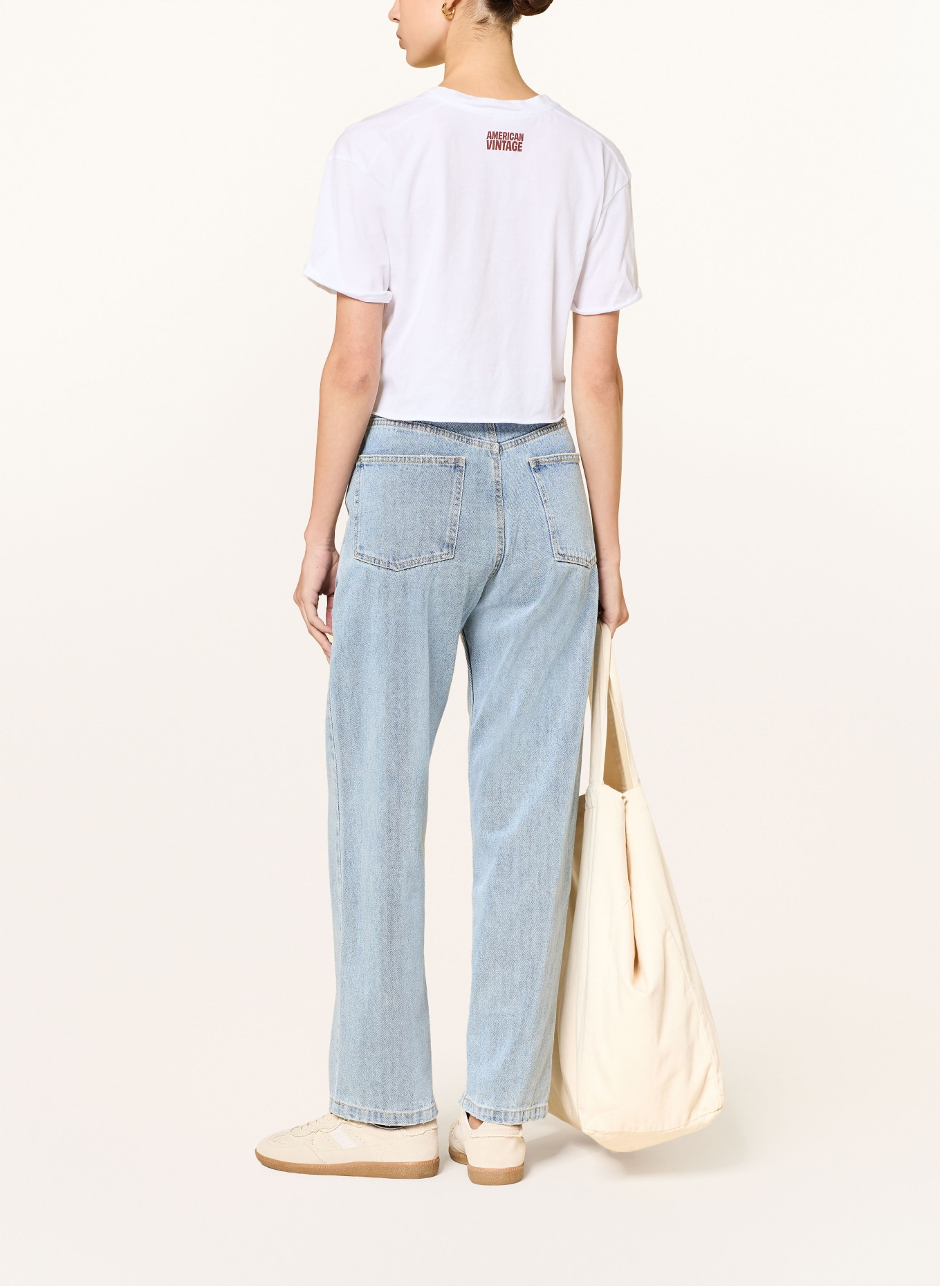 American Vintage Krátké tričko APOLY: BÍLÁ