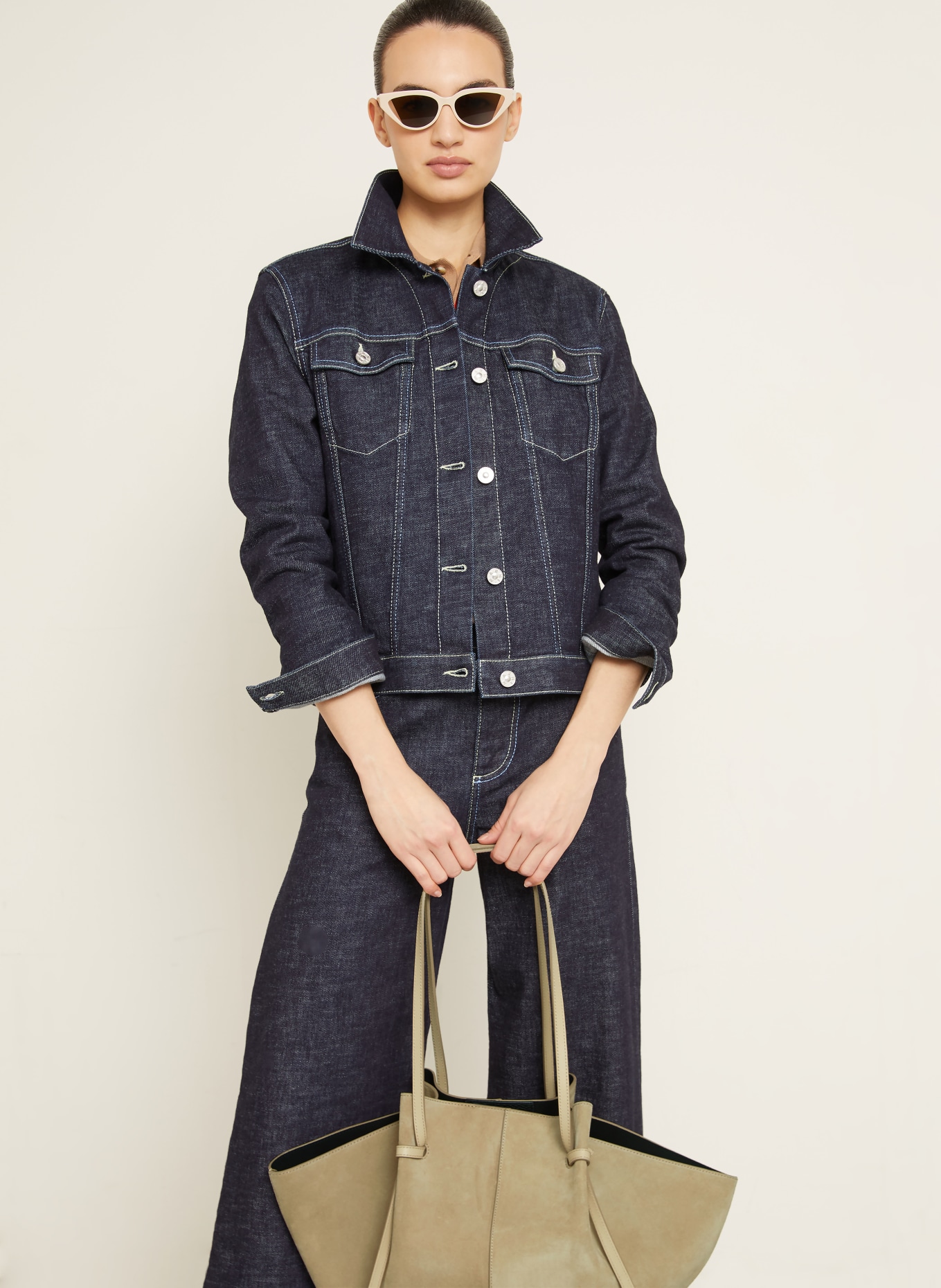 YUZEFI Torba na zakupy MOCHI LARGE: JASNOBRĄZOWY