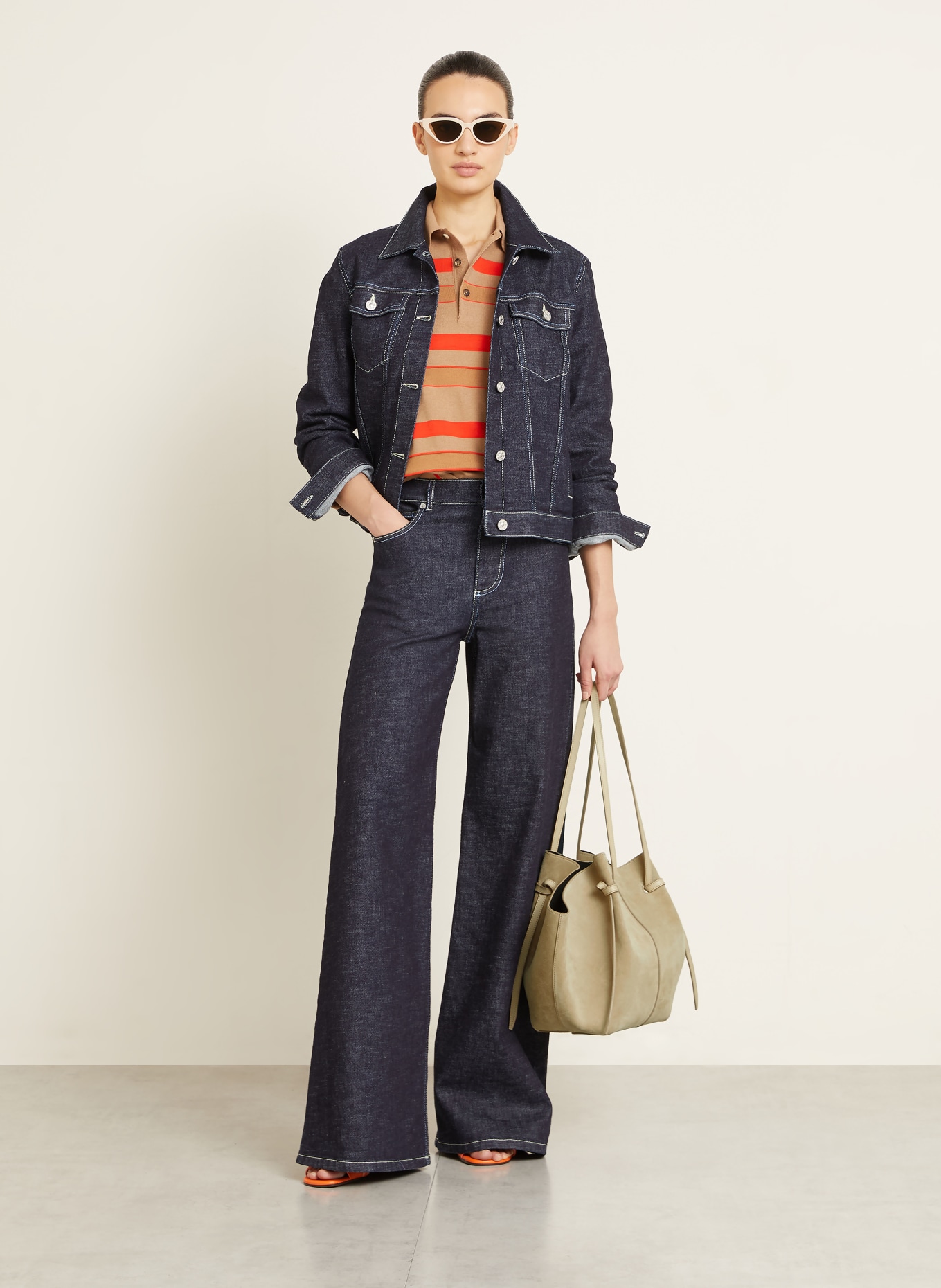 YUZEFI Torba na zakupy MOCHI LARGE: JASNOBRĄZOWY